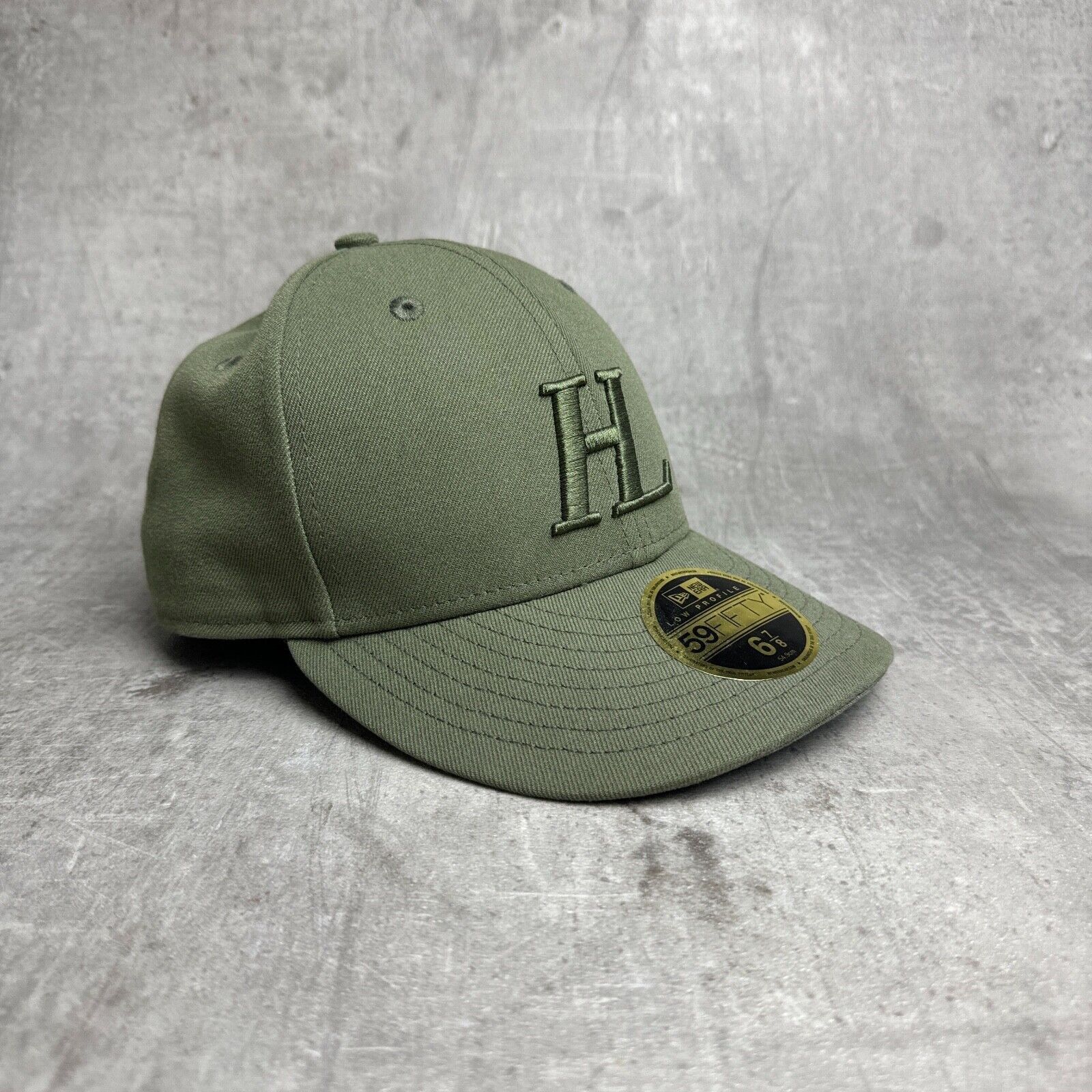 image of Helmut Lang Fitted Baseball Cap Green Hat Size 6 7/8, Men's