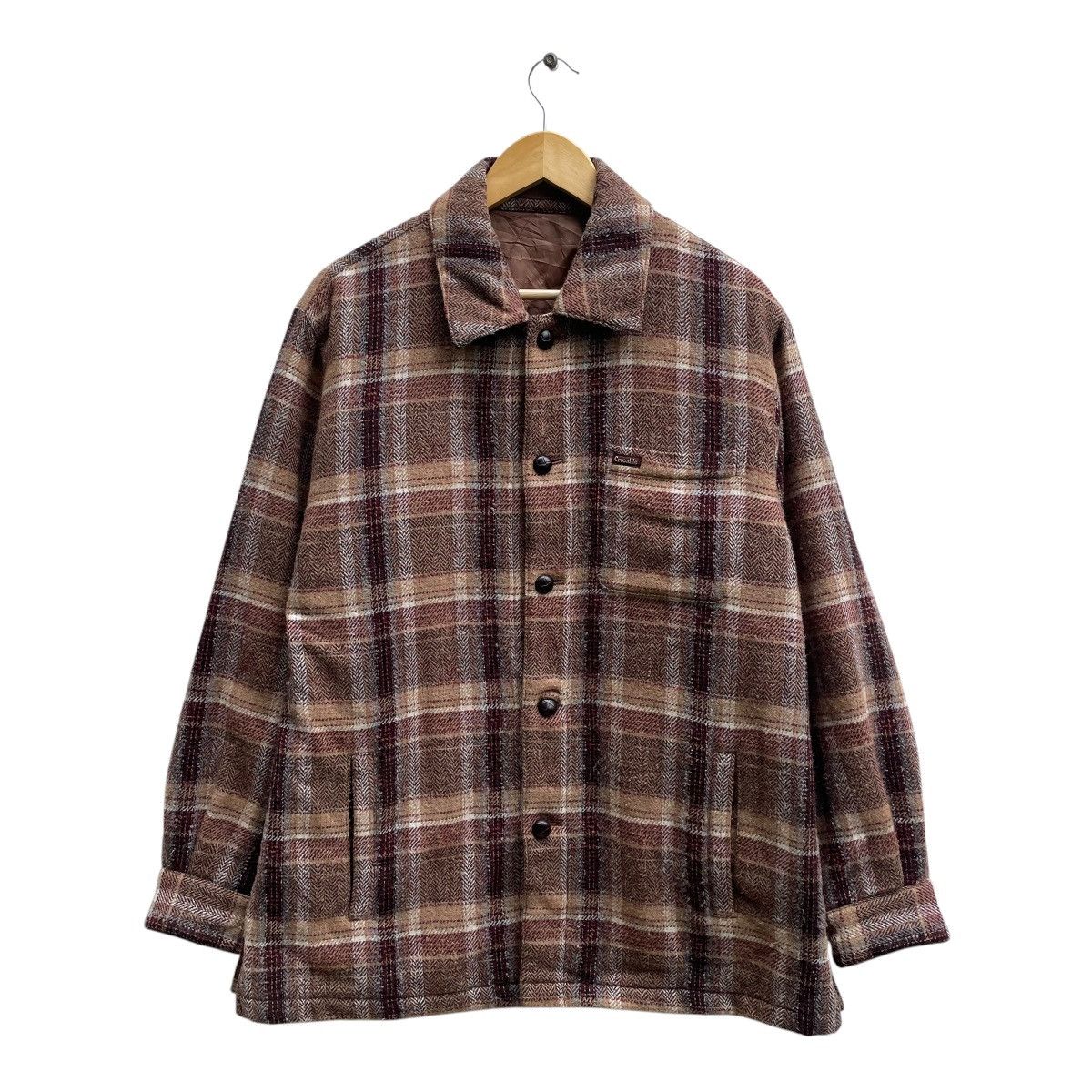 Designer × Lacoste × Vintage 💥Vintage Crocodile Herringbone Checked Jacket Size US M / EU 48-50 / 2 - 1 Thumbnail