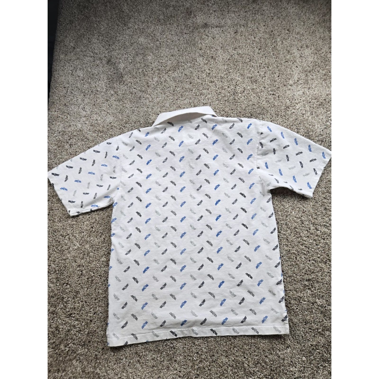 Vintage VINTAGE Lot29 Polo Shirt Mens L White Graphic Print 100% Cotton Short Sleeve Casual Hip Hop Y2K Size US L / EU 52-54 / 3 - 5 Thumbnail