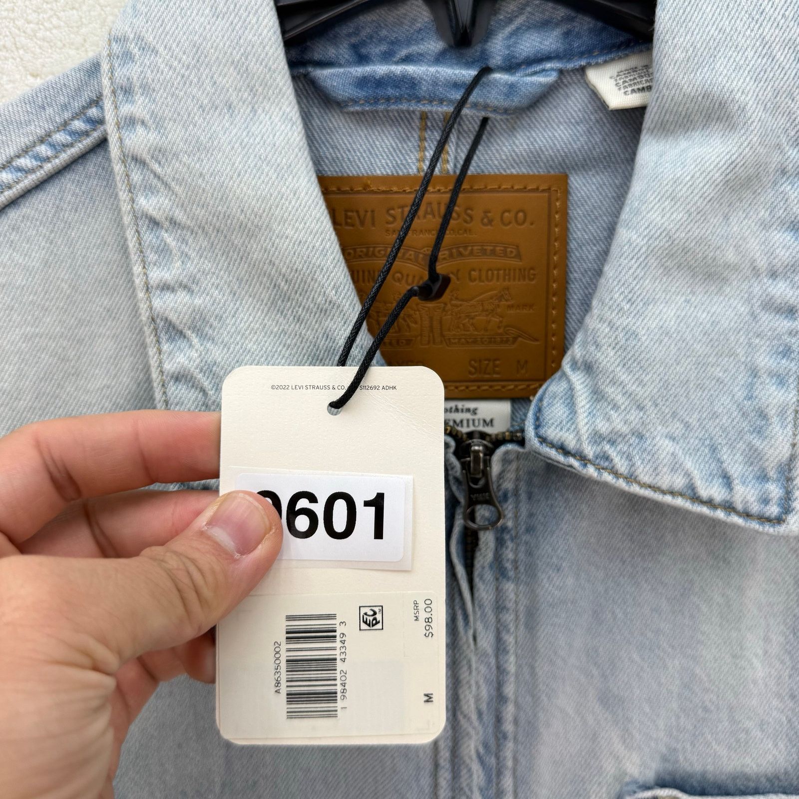 Levi's LEVI'S MEN'S MEDIUM LIGHTWEIGHT FULL-ZIP MECHANICS JACKET Size US M / EU 48-50 / 2 - 3 Thumbnail