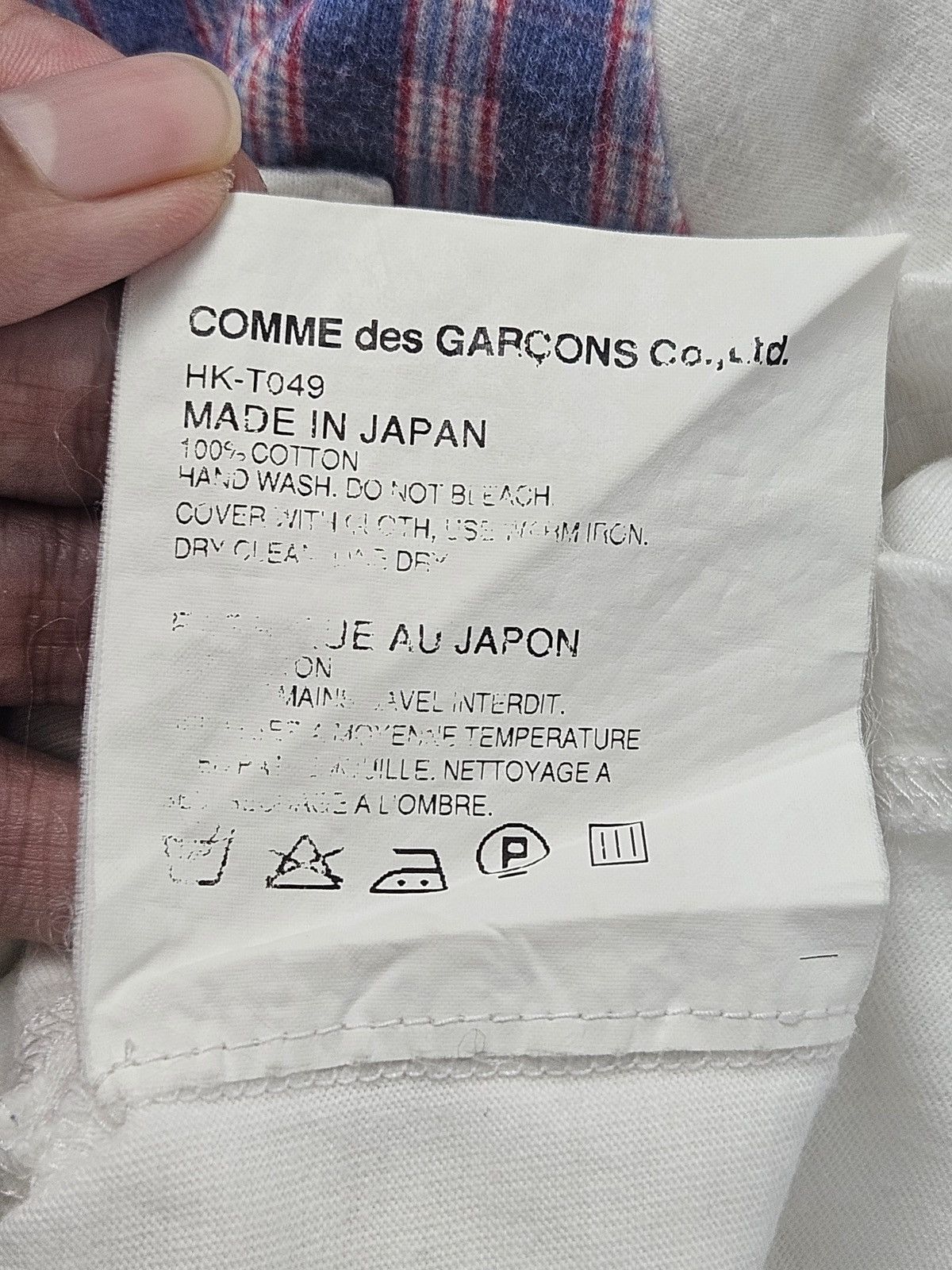 Comme des Garcons Homme Comme des Garcons Homme CDG pocket checkered shirt Size US M / EU 48-50 / 2 - 5 Thumbnail