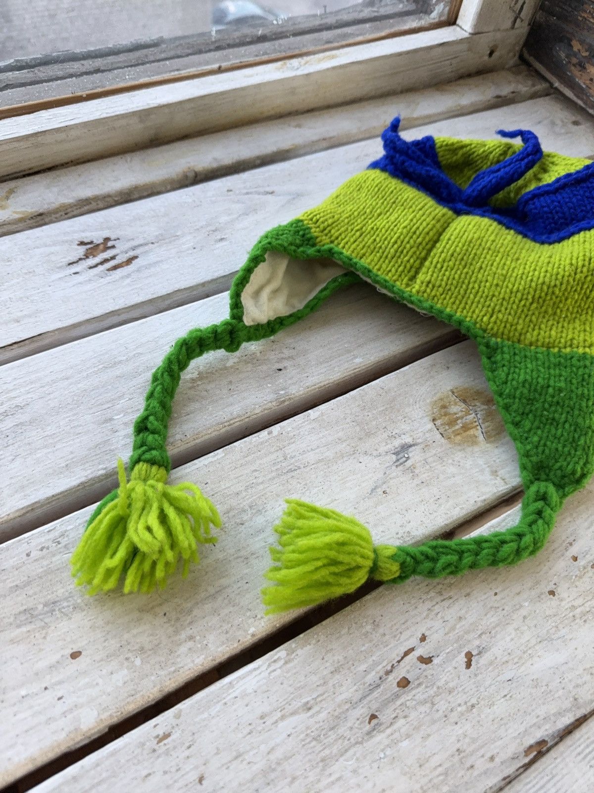 Vintage Vintage 90s Mutant Ninja Turtles trapper hat Donatello adult Size ONE SIZE - 5 Thumbnail