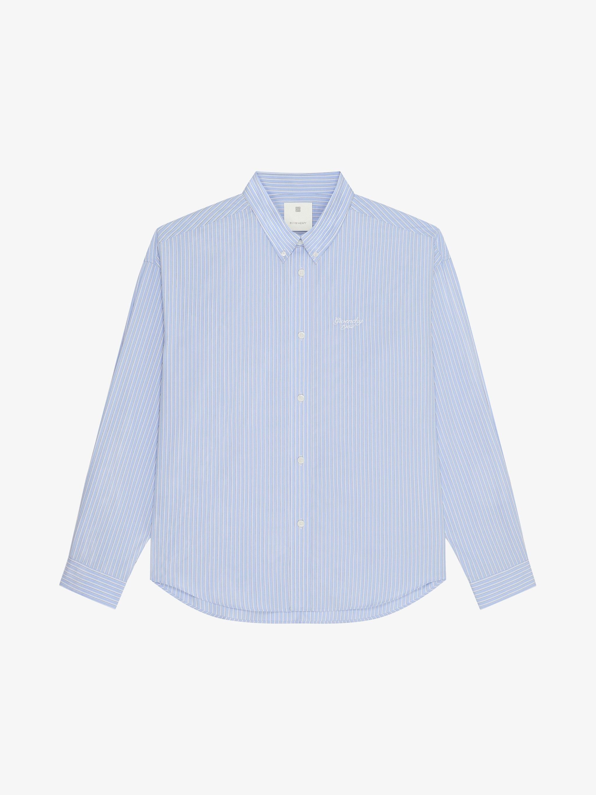 Givenchy o1srvl11e0125 1952 Shirt in White/Light Blue Size US M / EU 48-50 / 2 - 1 Thumbnail