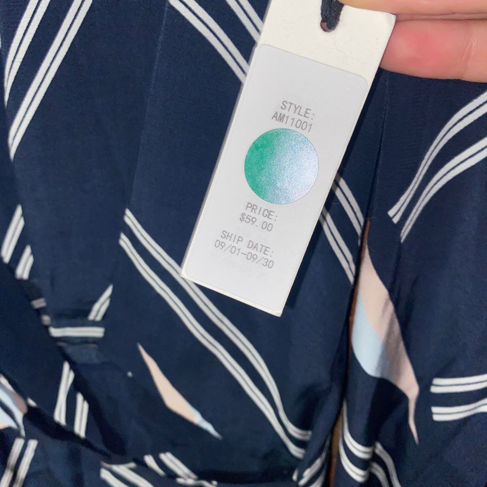 Other NWT Symphony + Notes Asymmetrical Faux-Wrap Blouse Small Size S / US 4 / IT 40 - 5 Thumbnail