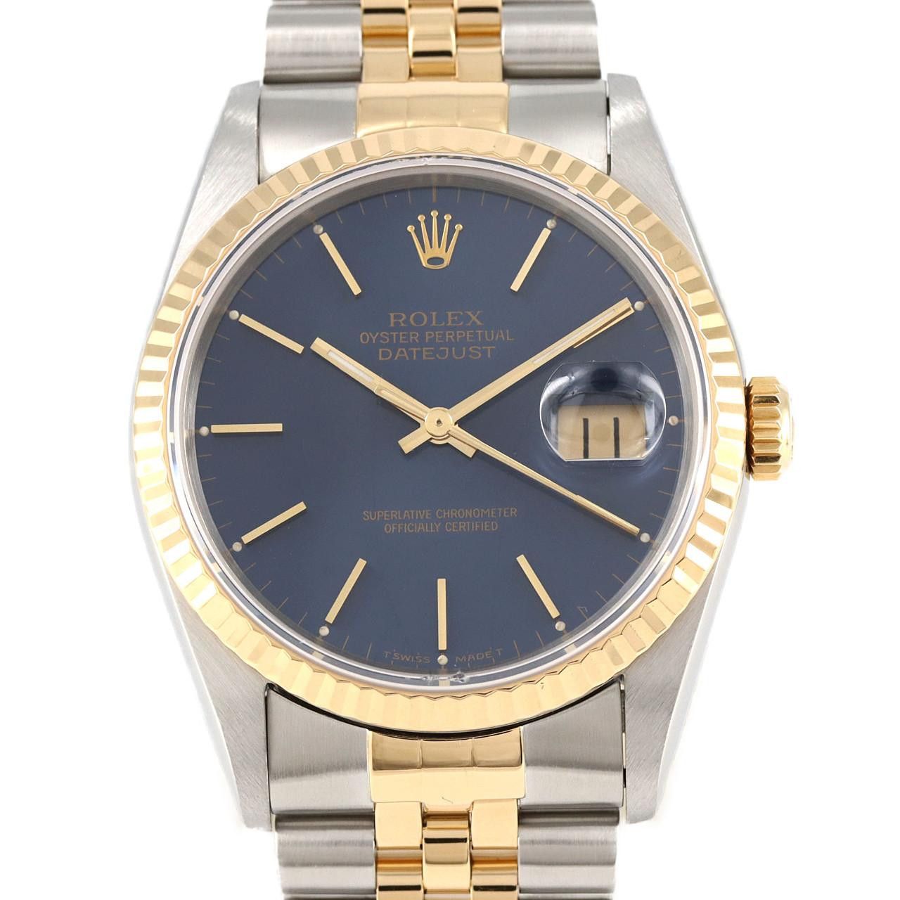 Rolex Rolex Rolex Datejust Stainless Steel Yellow Gold Wristwatch Metal Automatic 16233 DUTY FREE for USA Size ONE SIZE - 1 Thumbnail