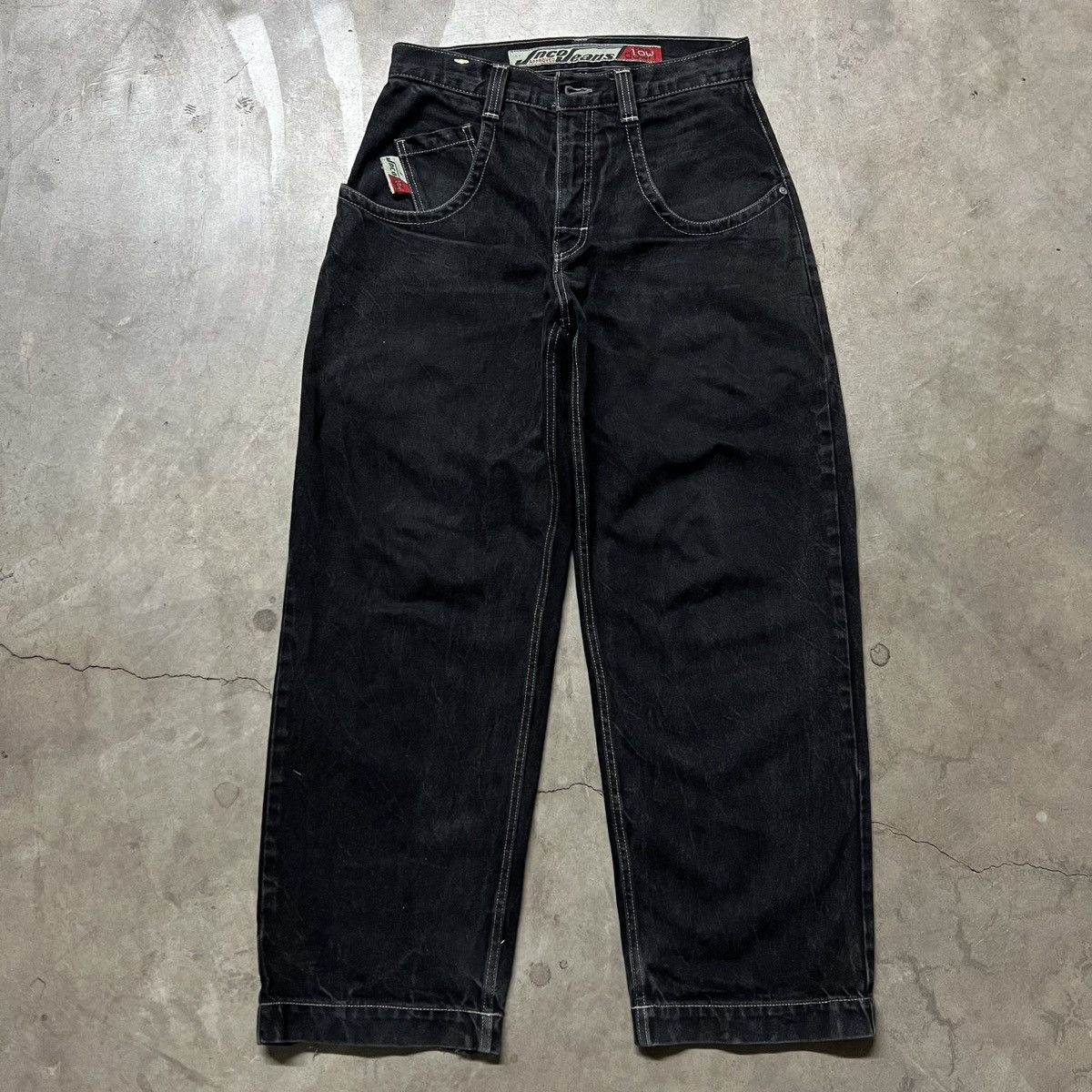 JNCO × Southpole × Vintage Vintage 2000’s JNCO Black BAGGY Wide-Leg Denim Jeans Size US 32 / EU 48 - 6 Thumbnail