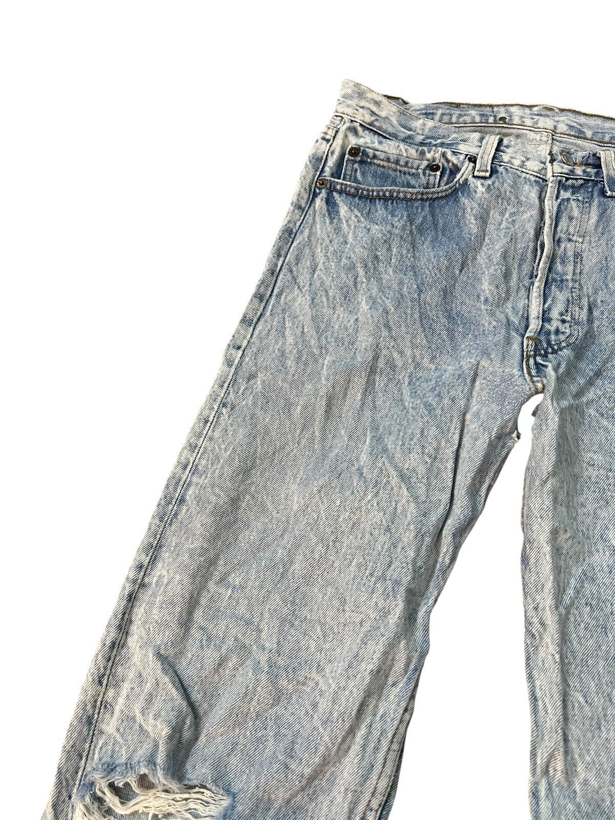 Levi's 80’s Distressed Levi’s 501 Acid Wash Rare Jean Size US 30 / EU 46 - 8 Thumbnail