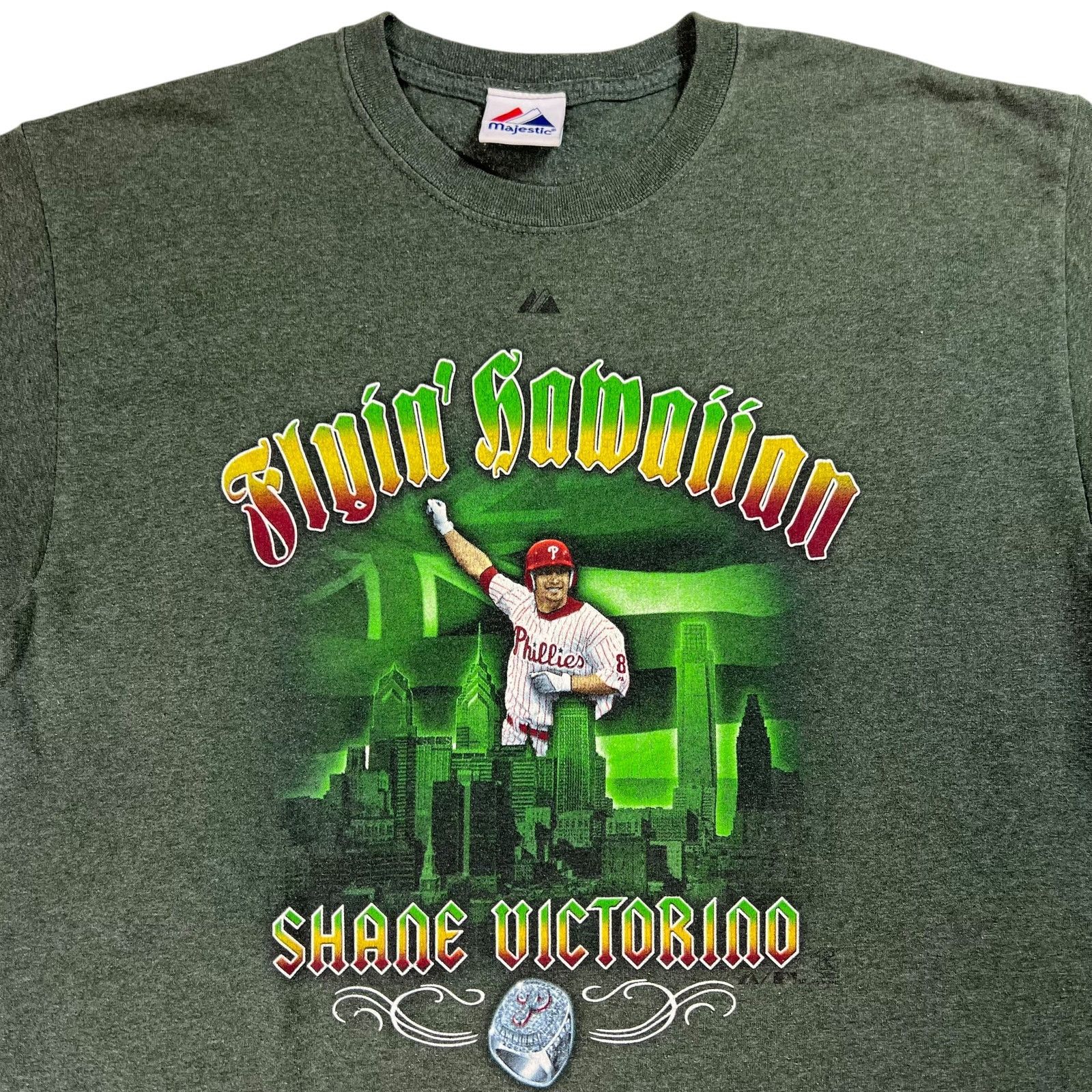 MLB × Majestic Y2K Majestic Philadelphia Phillies Shane Victorino tee Size US L / EU 52-54 / 3 - 4 Thumbnail
