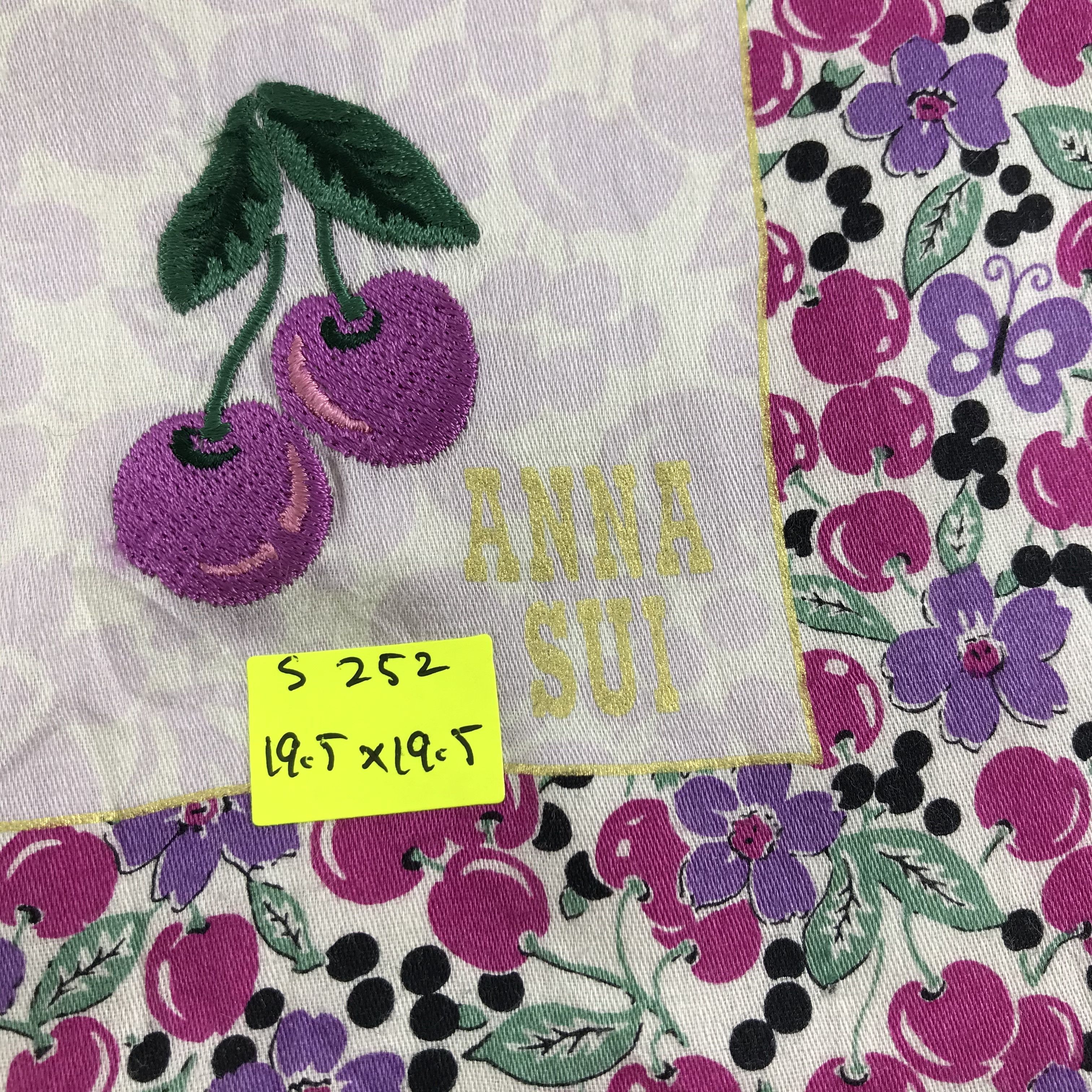 Anna Sui × Vintage Anna Sui Bandana / Handkerchief / Neckerchief - S252 Size ONE SIZE - 5 Thumbnail
