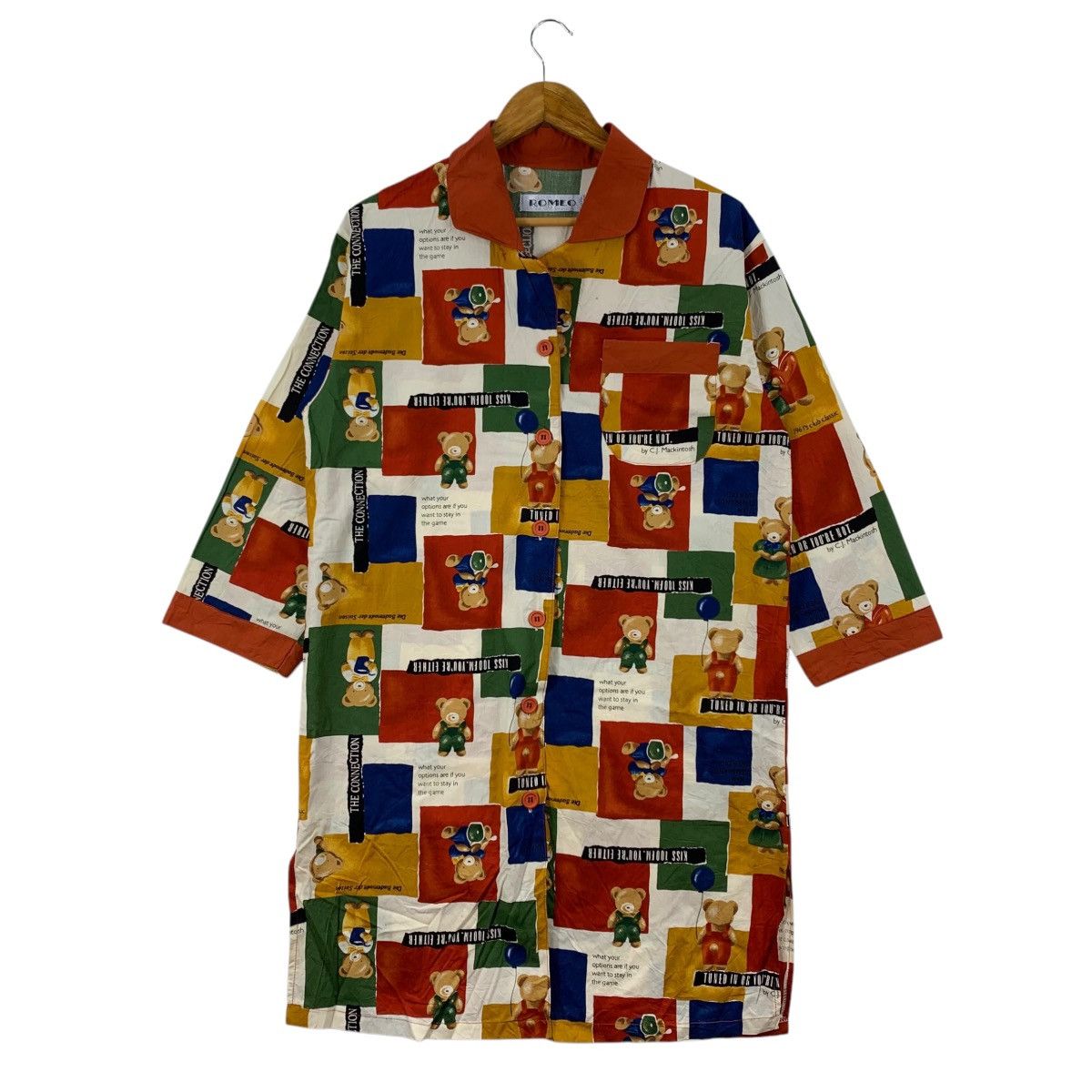 Vintage ROMEO Patchwork Overprint Design By C.J Mackintosh Parka Size US M / EU 48-50 / 2 - 1 Thumbnail