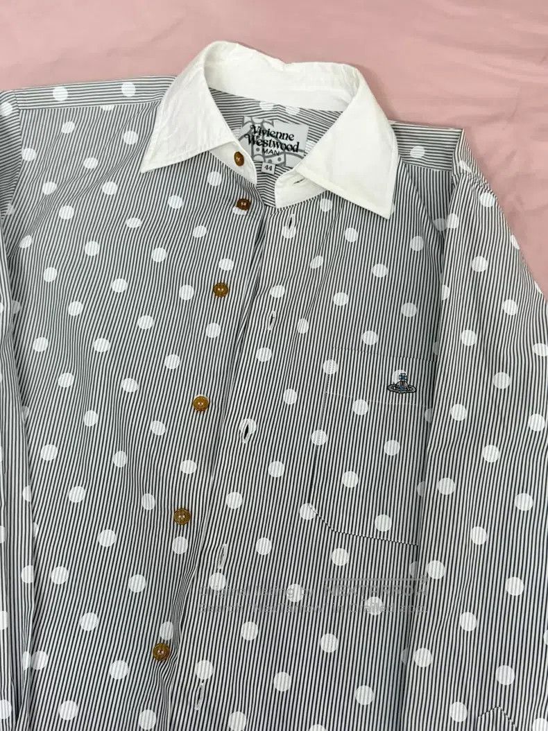 Vivienne Westwood Vivienne Westwood Men's polka dot striped shirt Size US S / EU 44-46 / 1 - 1 Thumbnail
