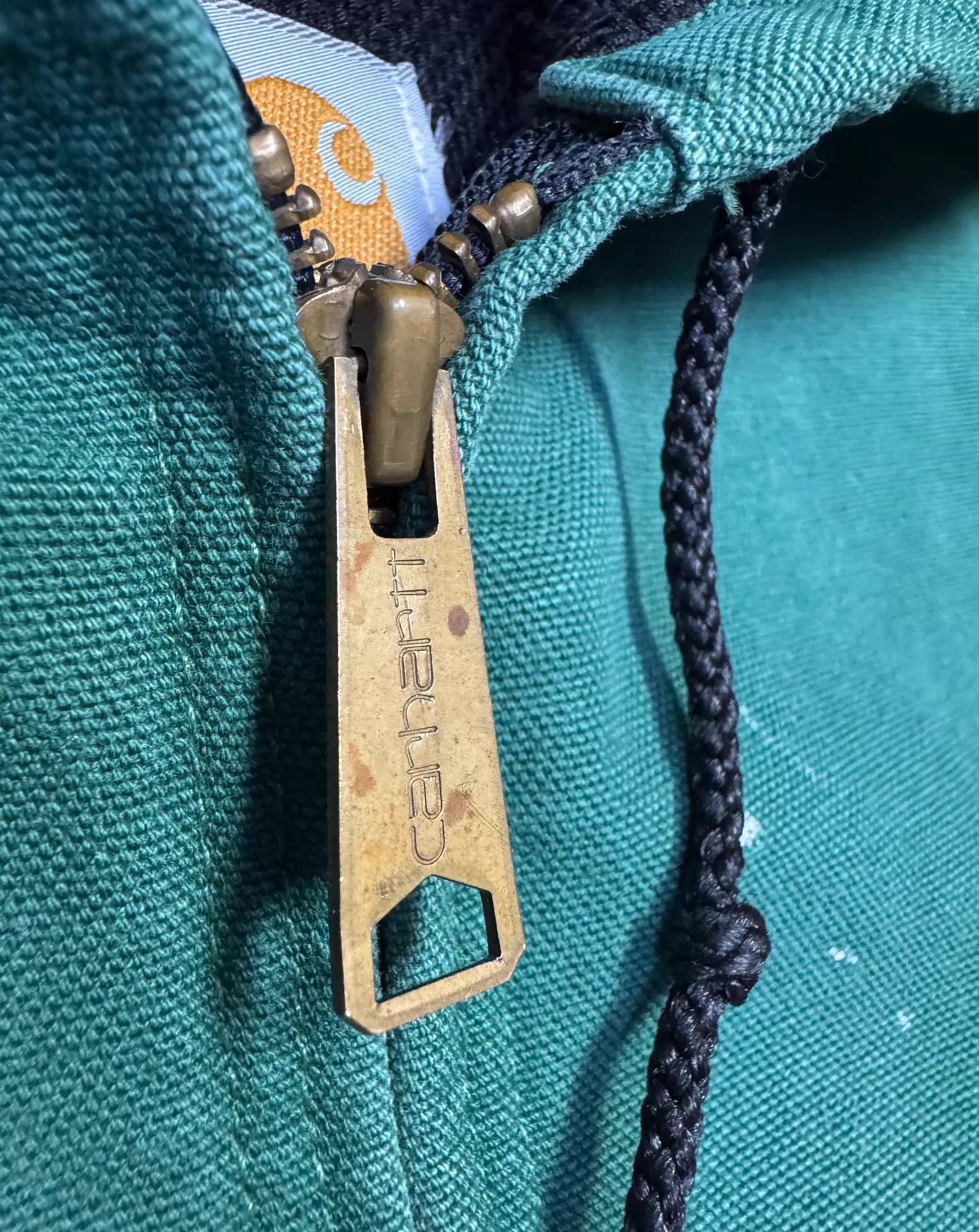Carhartt Carhartt JR458 Hooded Work Jacket Cactus Green XL Vintage Size US XL / EU 56 / 4 - 8 Thumbnail