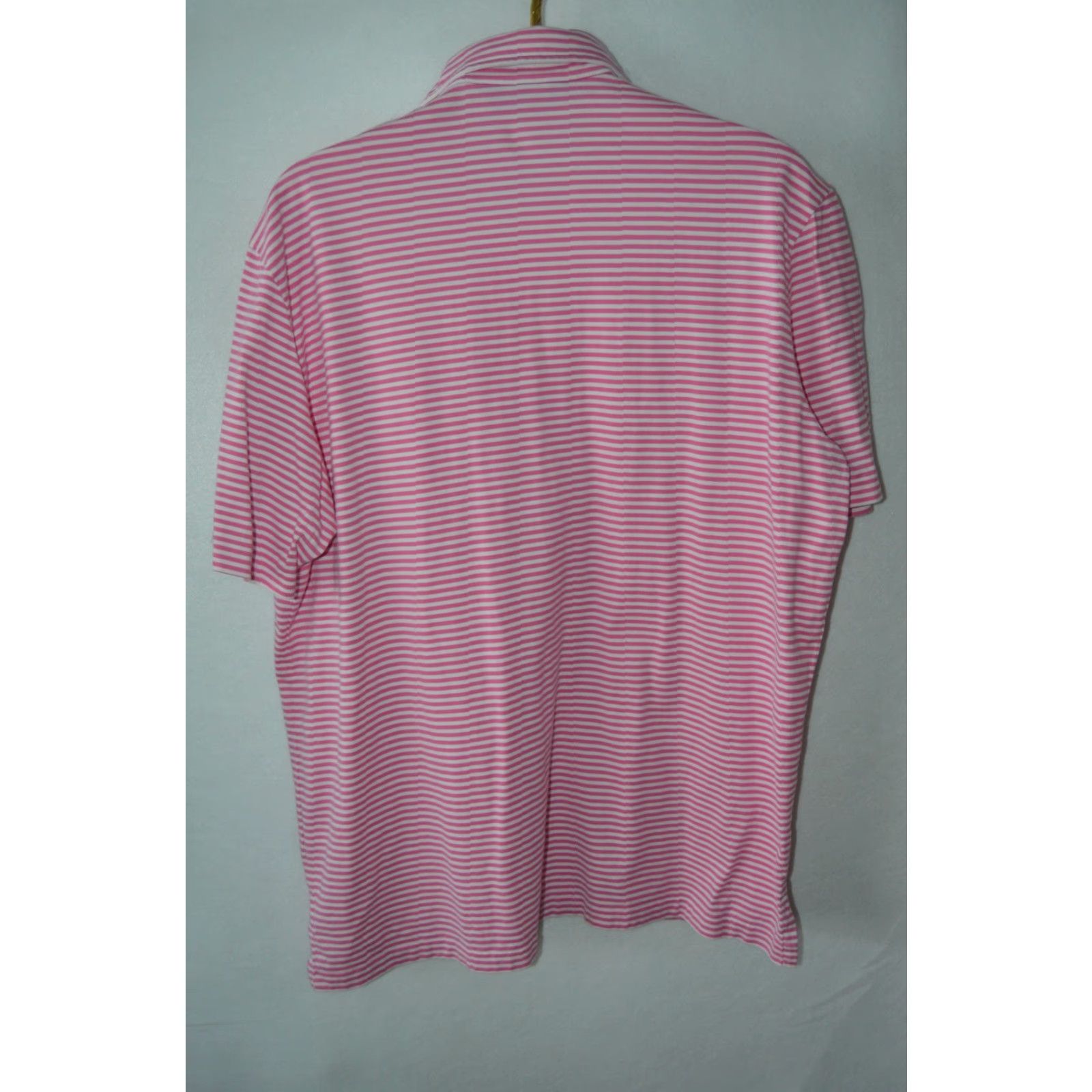 Polo Ralph Lauren Polo Ralph Lauren Polo Shirt Pink Stripe Cotton XL Polo Shirt Men XL Pink Stripe Polo Ralph Lauren Polo Golf Shirt Size XL Men Size US XL / EU 56 / 4 - 2 Thumbnail