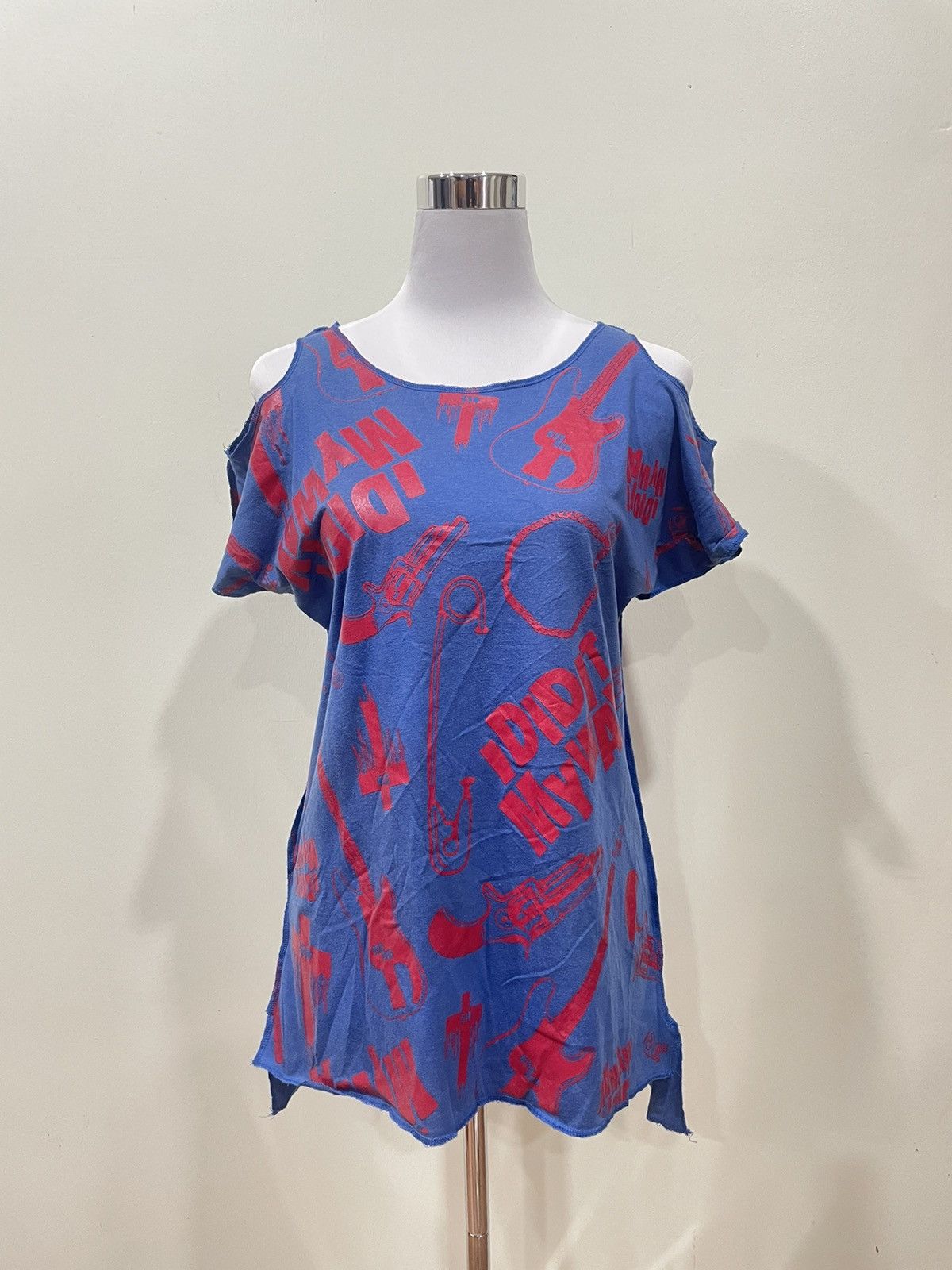image of Vintage Superlover From Tokyo Shirt in Blue Red, Women's (Size Medium)