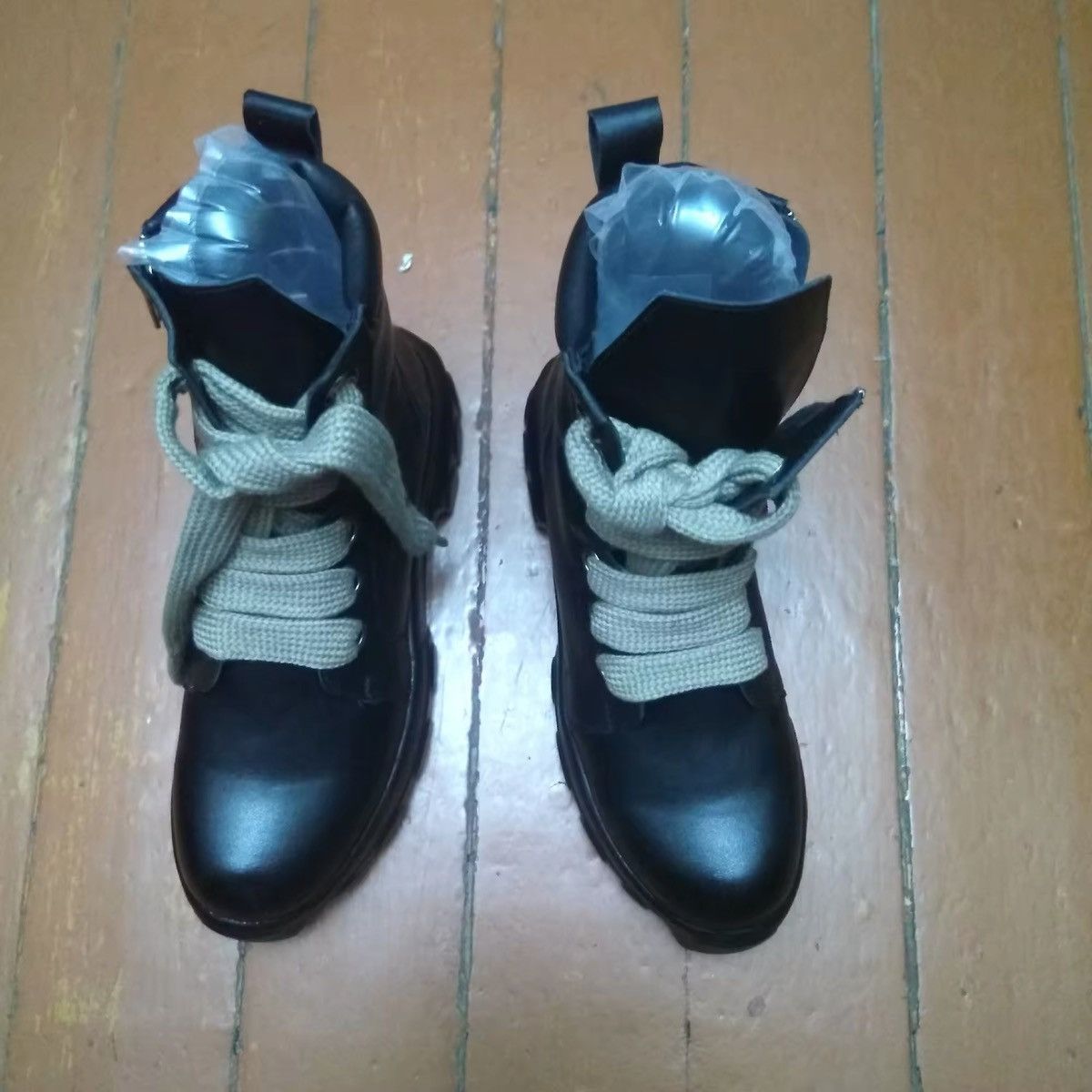 Japanese Brand Charcoal Platform Casual faux leather boots gothic punk Size US 5.5 / EU 38 - 5 Thumbnail