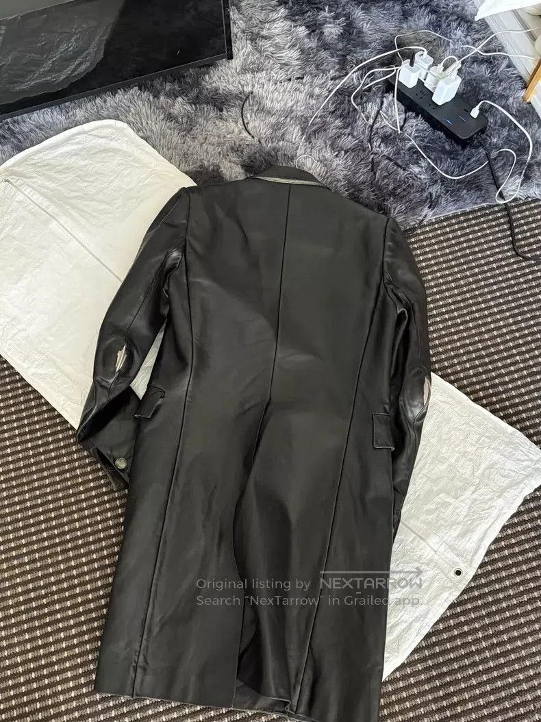 Carol Christian Poell Black Leather Long Coat by Carol Christian Poell. Size US L / EU 52-54 / 3 - 2 Thumbnail