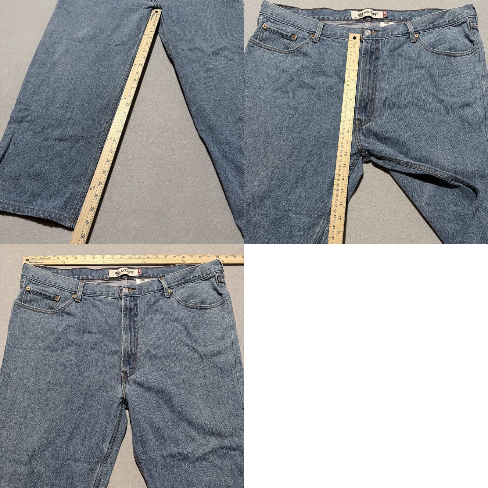 Levi's Levi’s 550 Jeans Men Blue Denim Straight Relaxed Fit Classic Zip Fly - 44x30 Size US 44 / EU 60 - 9 Thumbnail