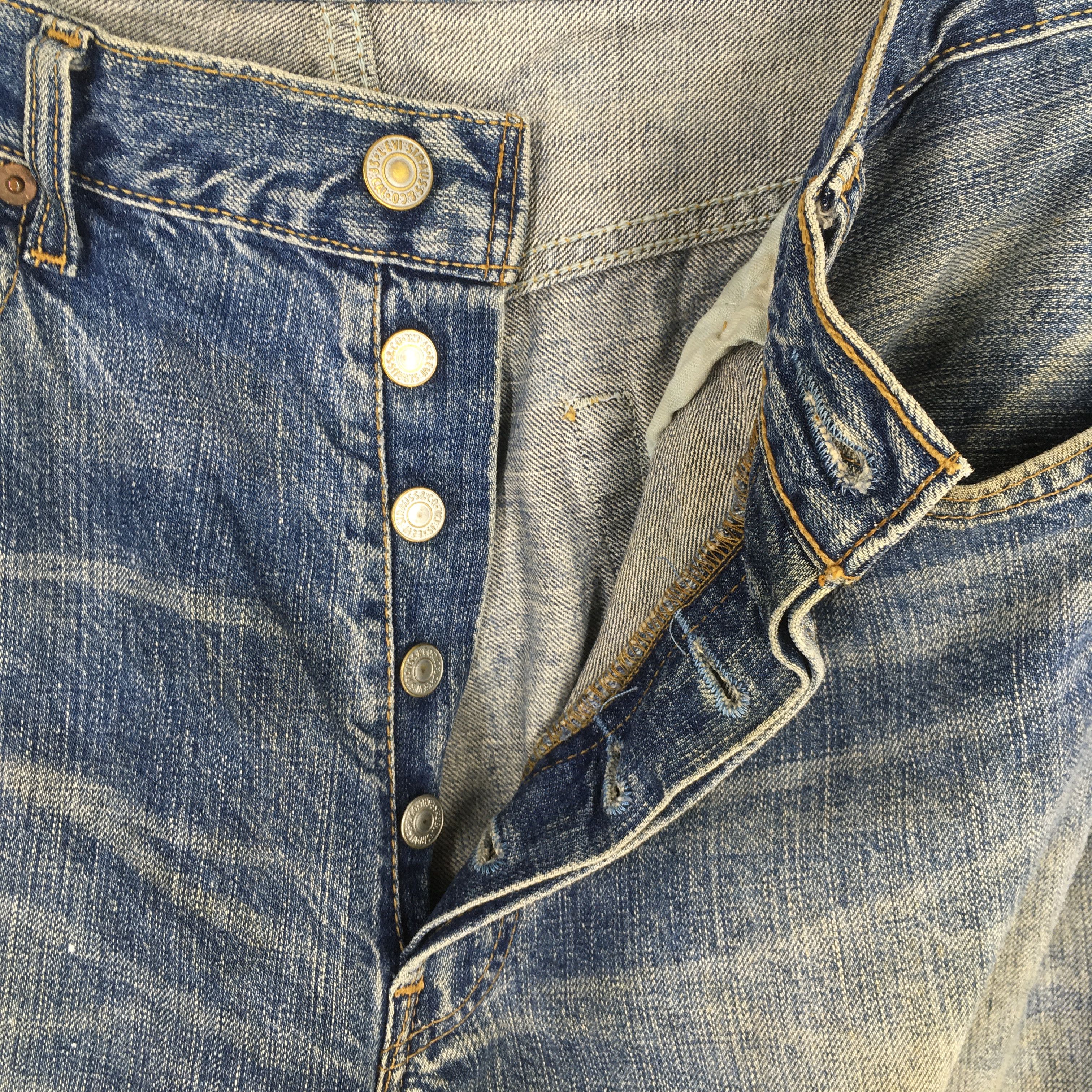 Levi's Size 30x31 Vintage 1990s Levi's 501 Faded Bluse Jeans S572 Size US 30 / EU 46 - 6 Thumbnail