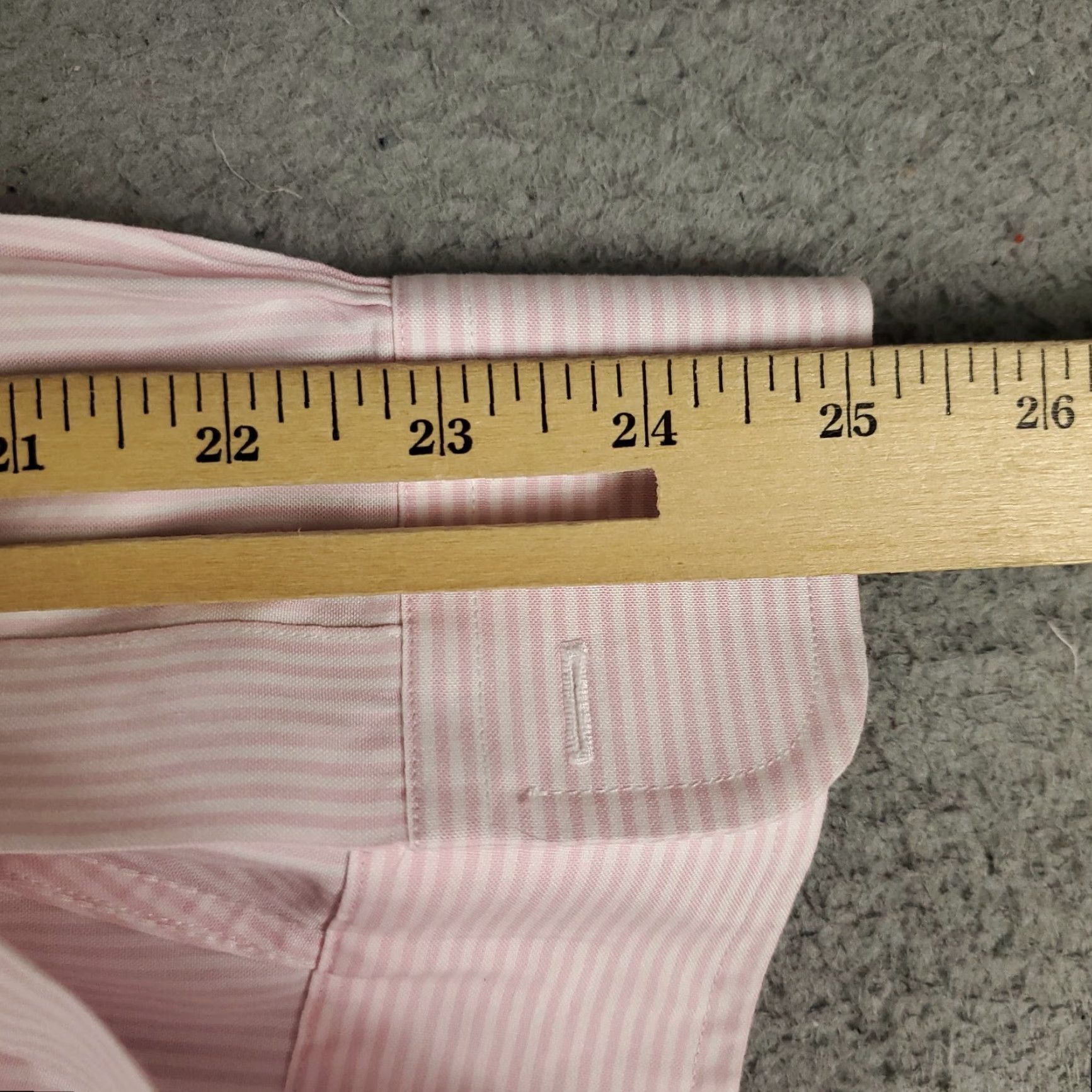 Brooks Brothers Brooks Brothers Dress Shirt Mens 16.5 Pink Striped Long Sleeve Button Up Regular Fit Size 42R - 7 Thumbnail