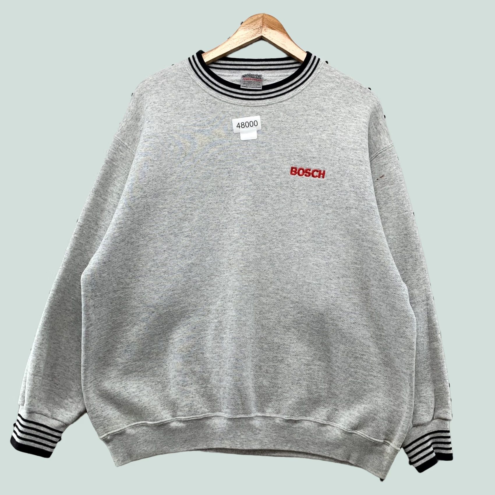 Vintage VINTAGE Bosch Sweatshirt Mens XL Gray Heavyweight Fleece Crewneck USA Shirt Mens XL Gray 90s Heavyweight Size US XL / EU 56 / 4 - 1 Thumbnail