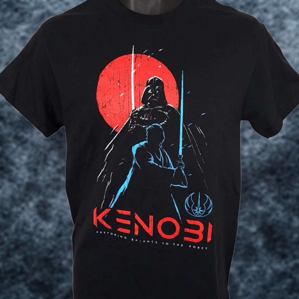 Star Wars Star Wars T Shirt Mens Small Black Obi Wan Kenobi Darth Vader Balance Size US S / EU 44-46 / 1 - 1 Thumbnail