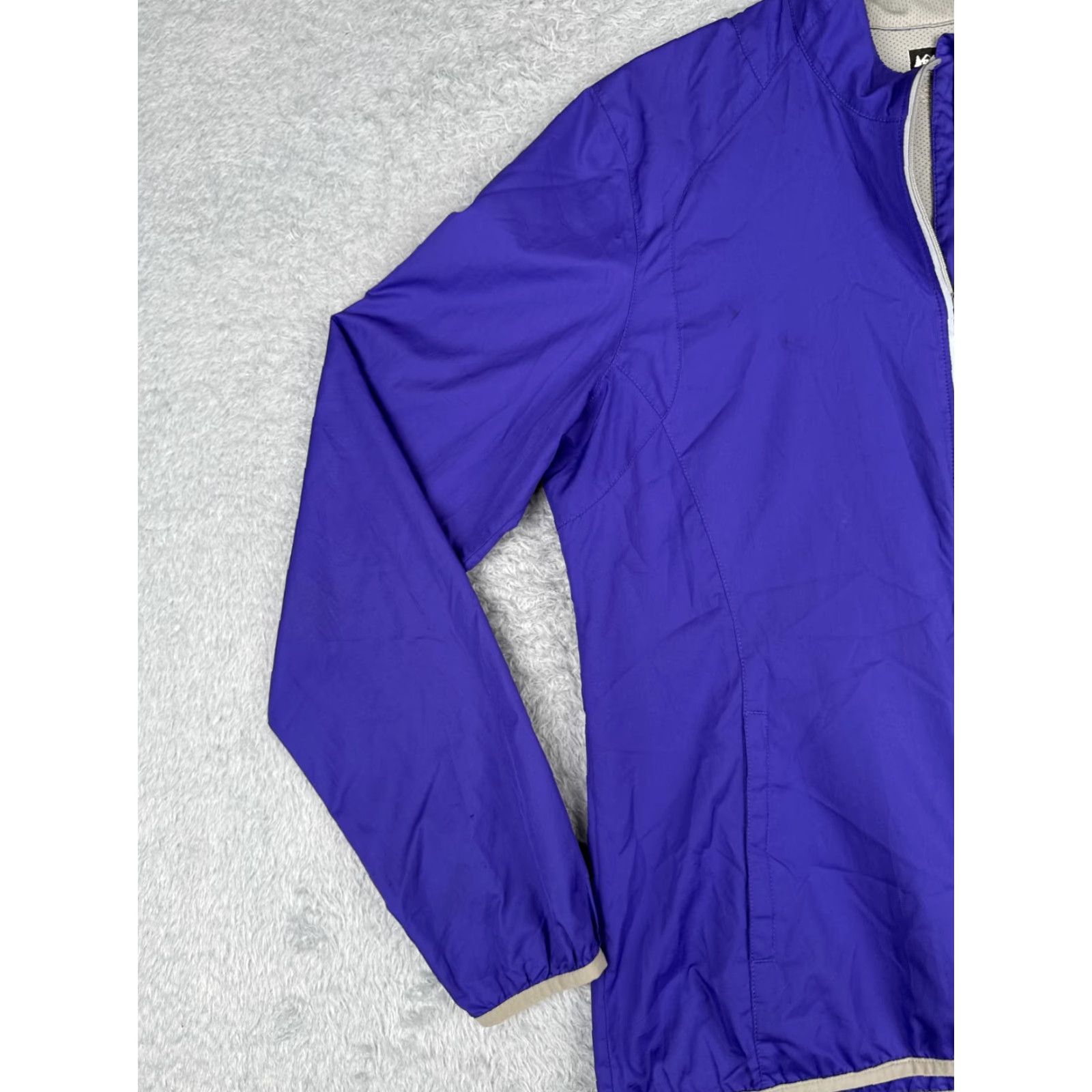 Vintage REI Jacket Women Large Purple Lightweight Windbreaker Full Zip Run Walk Size L / US 10 / IT 46 - 3 Thumbnail