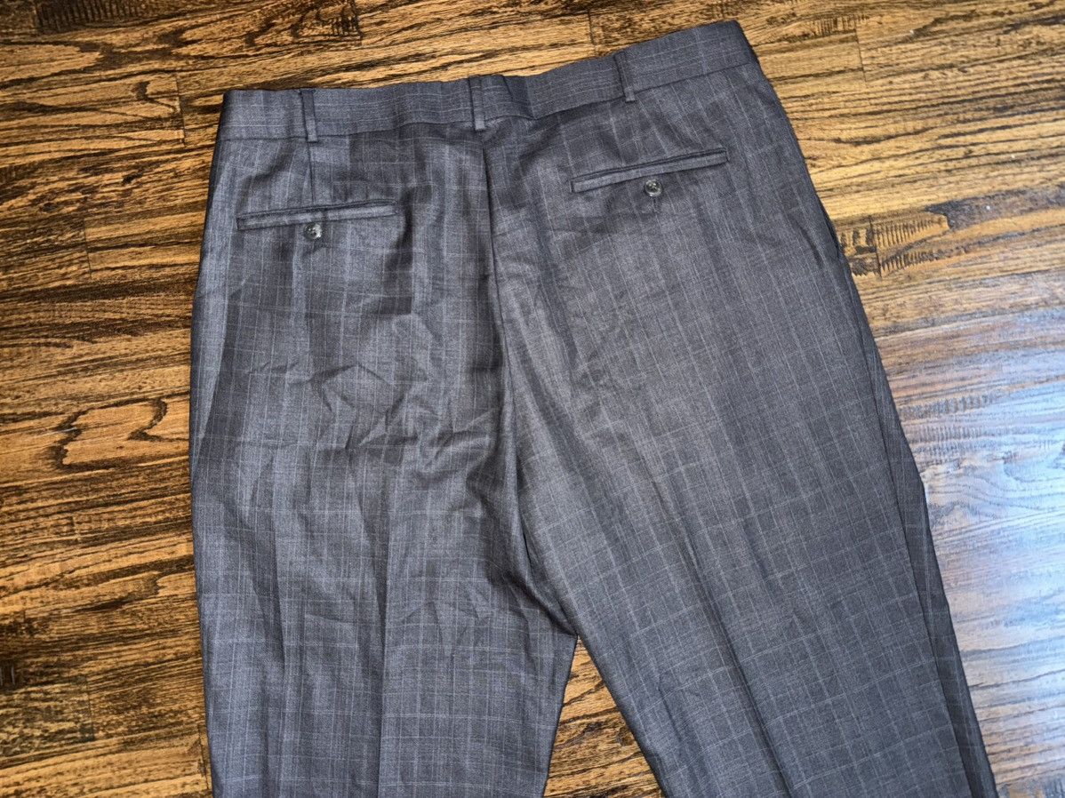 Roundtree & Yorke Roundtree & Yorke Pleated Dress Pant 38x30 Grey Plaid Travel Size US 38 / EU 54 - 6 Thumbnail