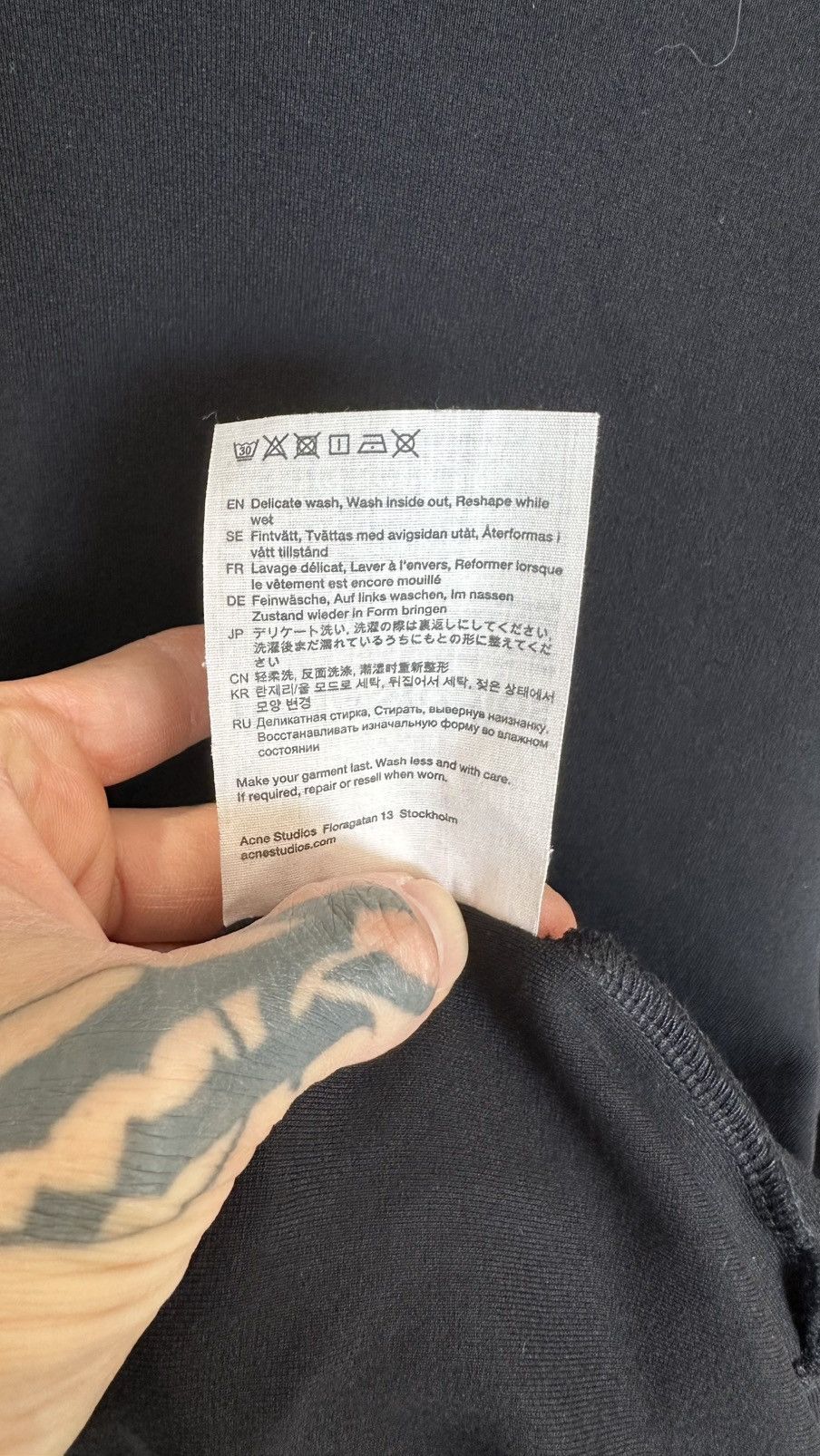 Acne Studios Acne Studios Extorr Neck Logo Size US XS / EU 42 / 0 - 6 Thumbnail
