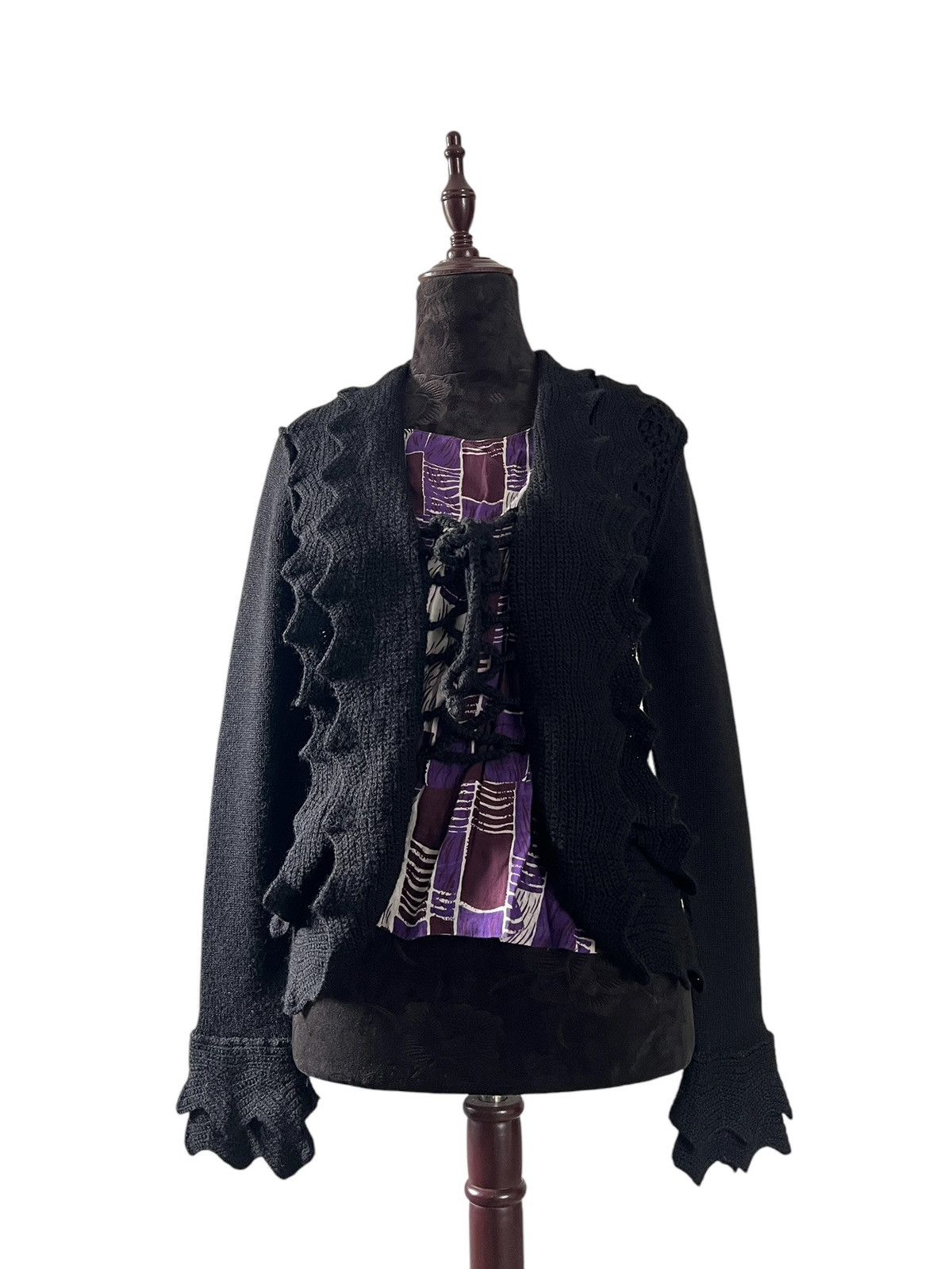 CABANE de ZUCCa 1990 Zucca Gothic Cardigan Size XS / US 0-2 / IT 36-38 - 13 Thumbnail