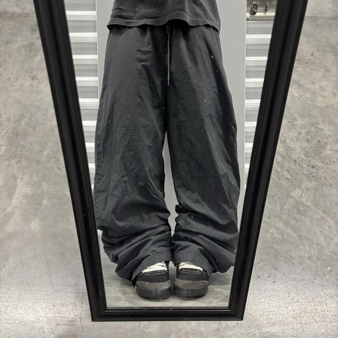 Japanese Brand × Vintage Crazy Vintage Y2K/2000s Baggy Grey Streetwear Skater Track Pants! Size US 36 / EU 52 - 1 Thumbnail