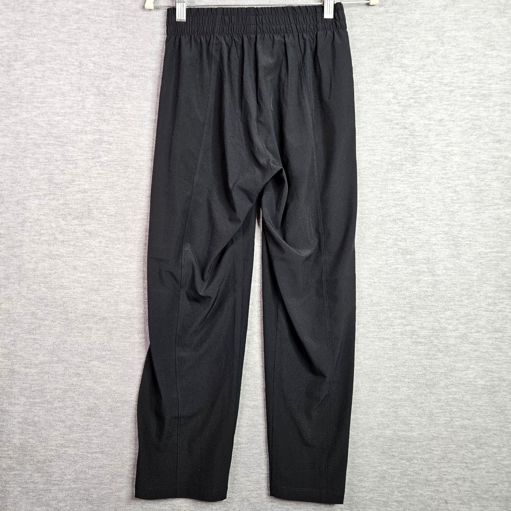 Vintage Rabbit Women's Black Wide Leg Pants XS Elastic Waist Athleisure Size 26" / US 2 / IT 38 - 2 Thumbnail