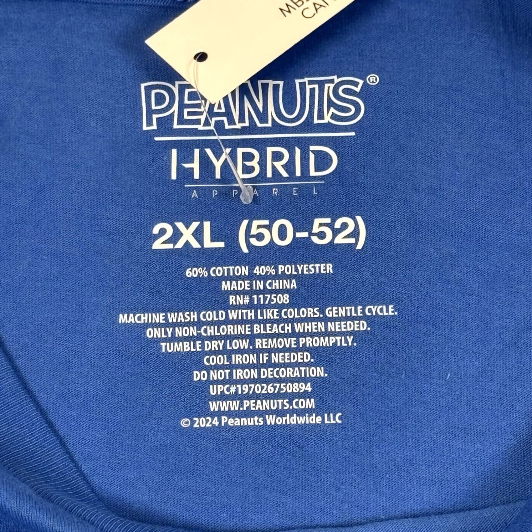 Peanuts Peanuts Snoopy Shirt Mens 2XL Blue I Can't Even Cartoon Graphic Tee New Size US XXL / EU 58 / 5 - 2 Thumbnail