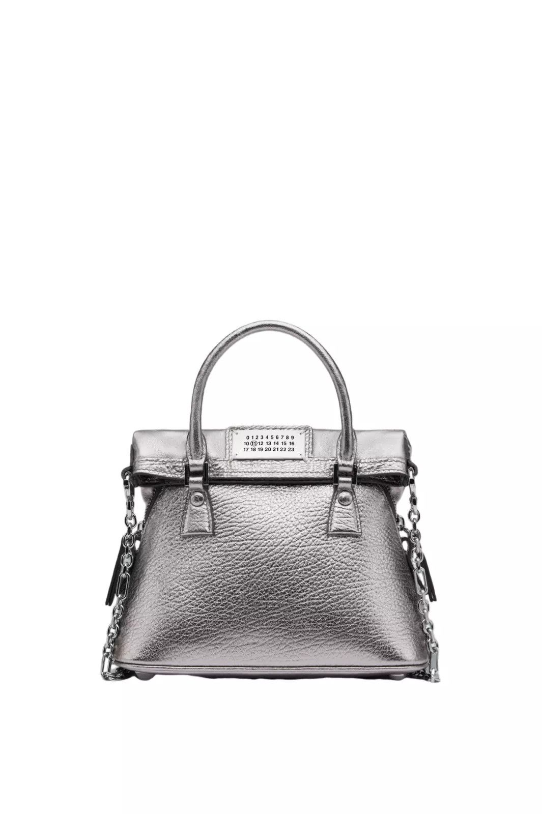 Maison Margiela MAISON MARGIELA 5AC Classique Micro Met Grey Top Handle Size ONE SIZE - 1 Thumbnail
