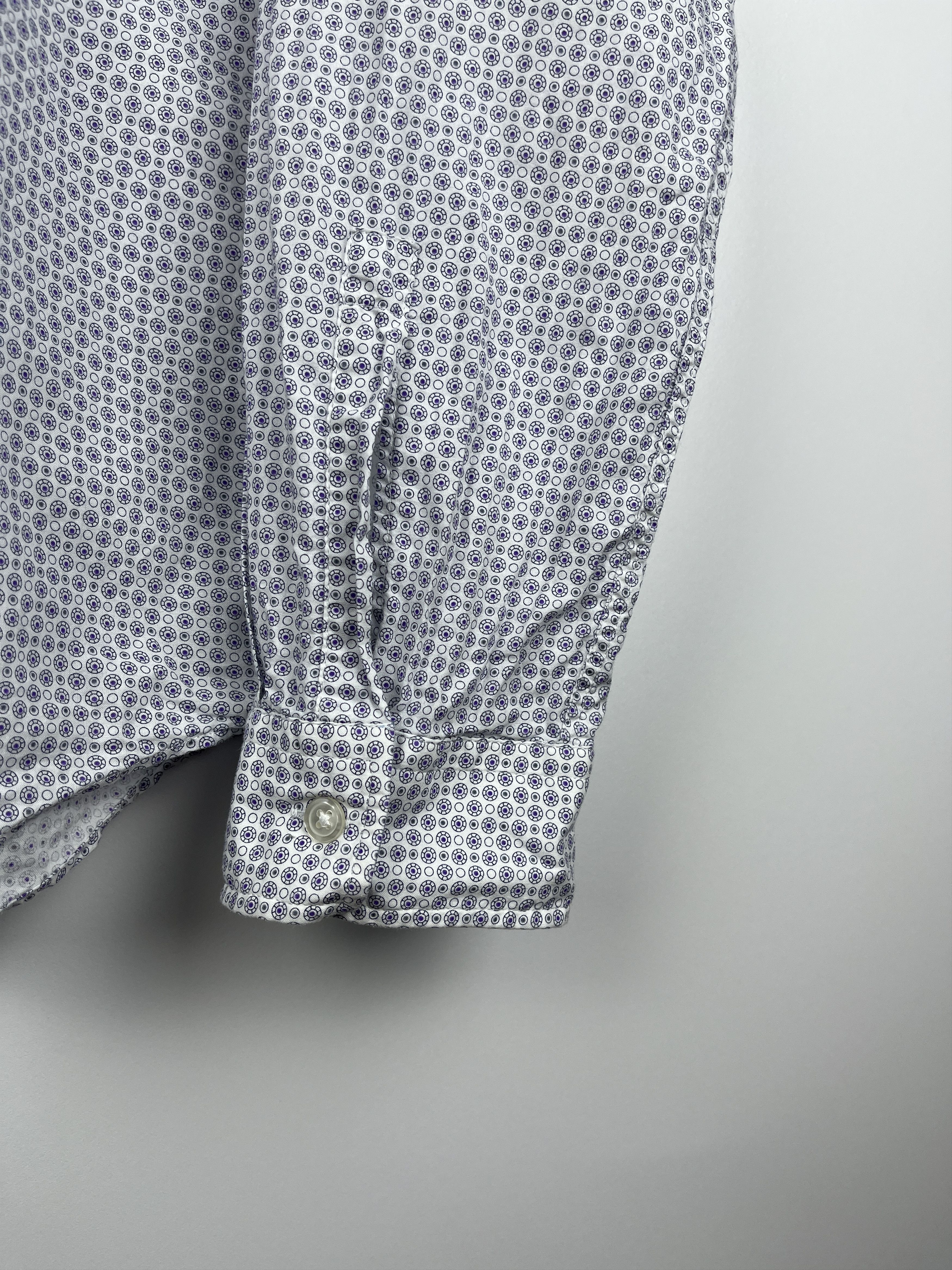 Hugo Boss Hugo Boss Small Polka Dot Long Sleeve Shirt Button Up Size US M / EU 48-50 / 2 - 11 Thumbnail