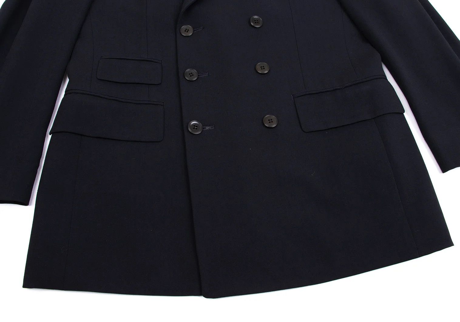 Jean Paul Gaultier Double-Breasted Wool-Blend Jacket in Navy, Size 44M Size US S / EU 44-46 / 1 - 8 Thumbnail