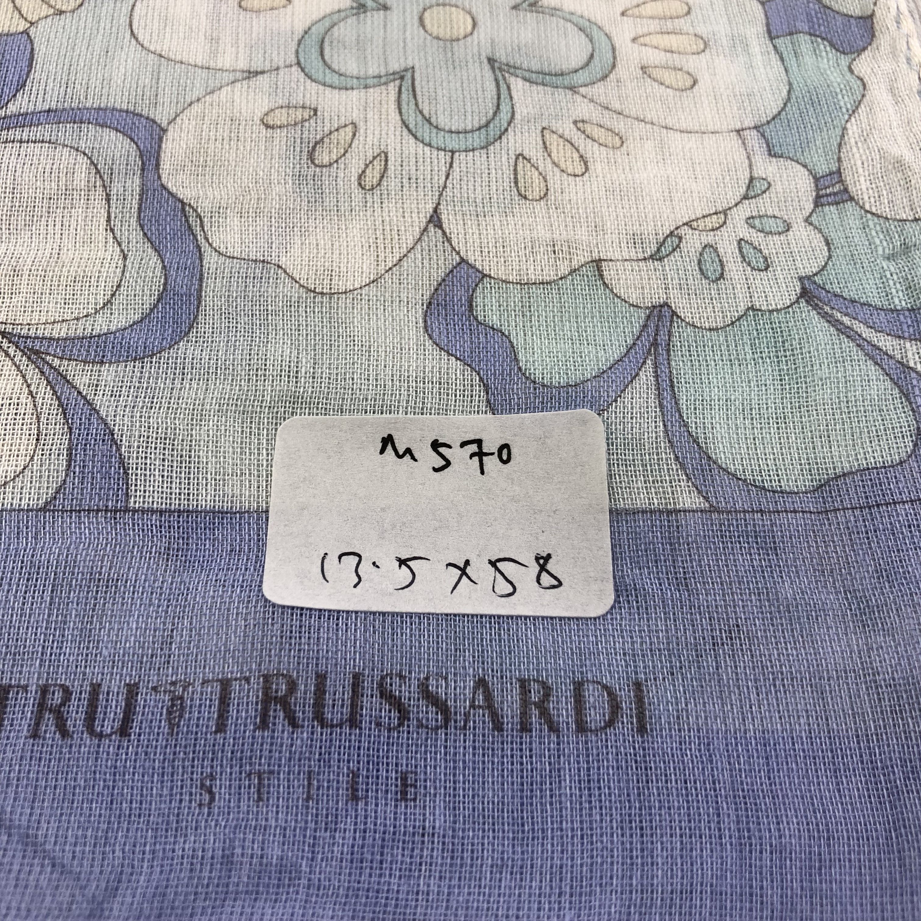 Trussardi Trussardi Silk Stole Silk Scarf M570 Size ONE SIZE - 7 Thumbnail