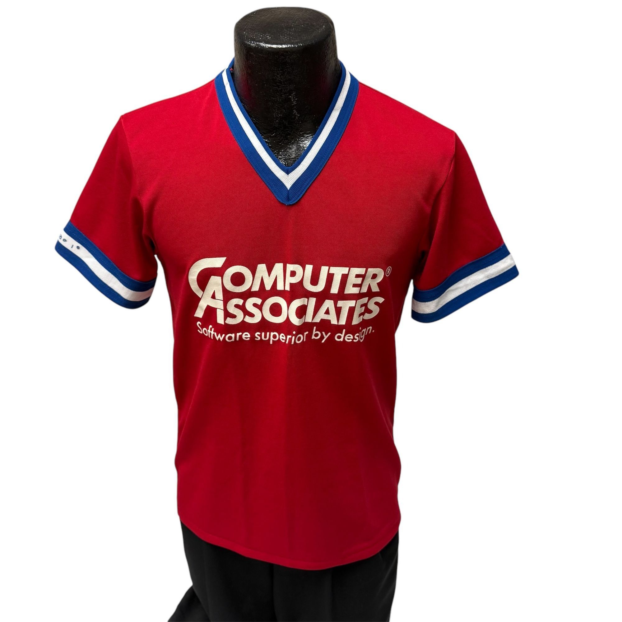 Majestic Vtg Majestic Red COMPUTER ASSOCIATES Software PROMO Jersey Size US M / EU 48-50 / 2 - 2 Thumbnail