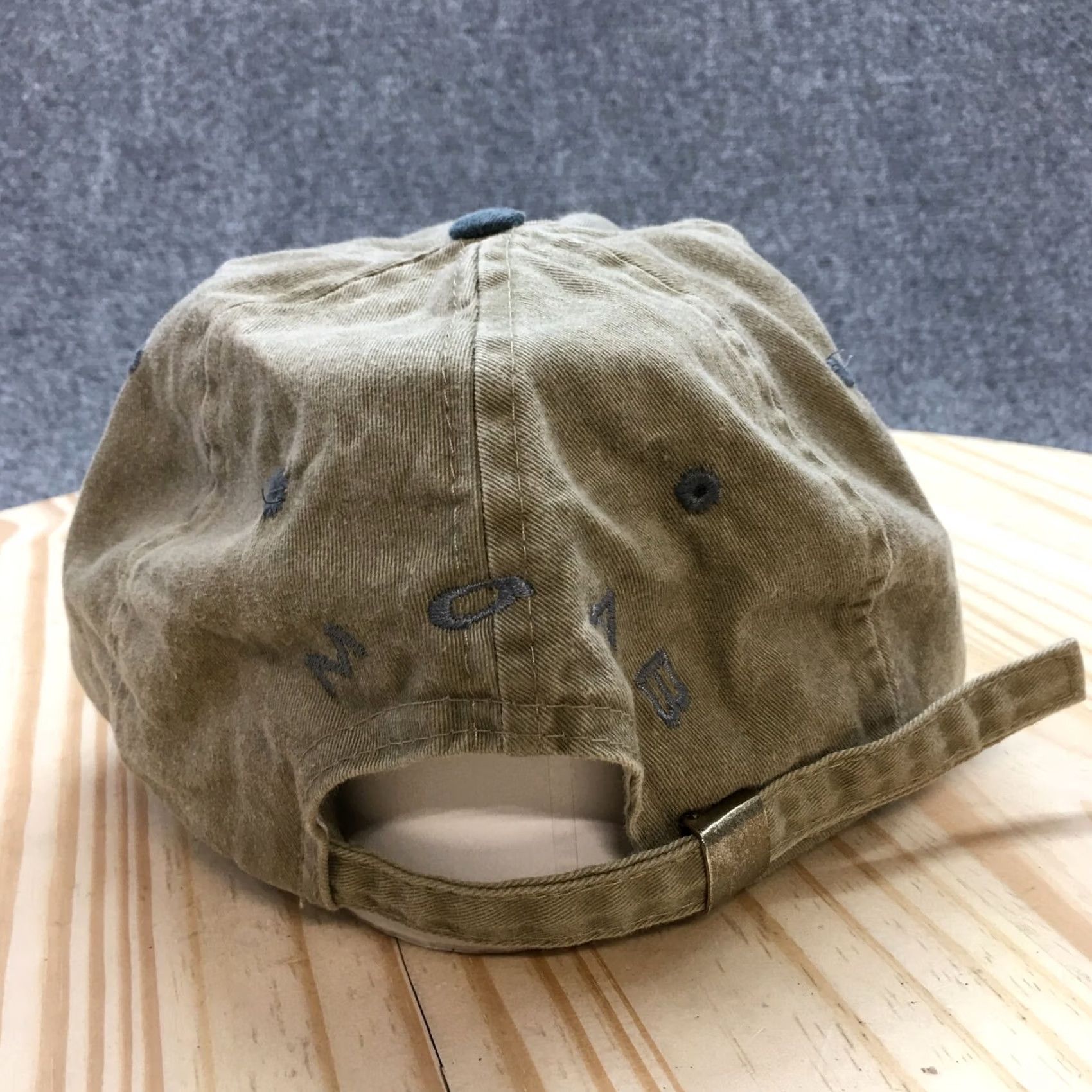 Vintage SCI Baseball Cap Mens Beige One Size Curved Brim Embroidered Logo Size ONE SIZE - 6 Thumbnail