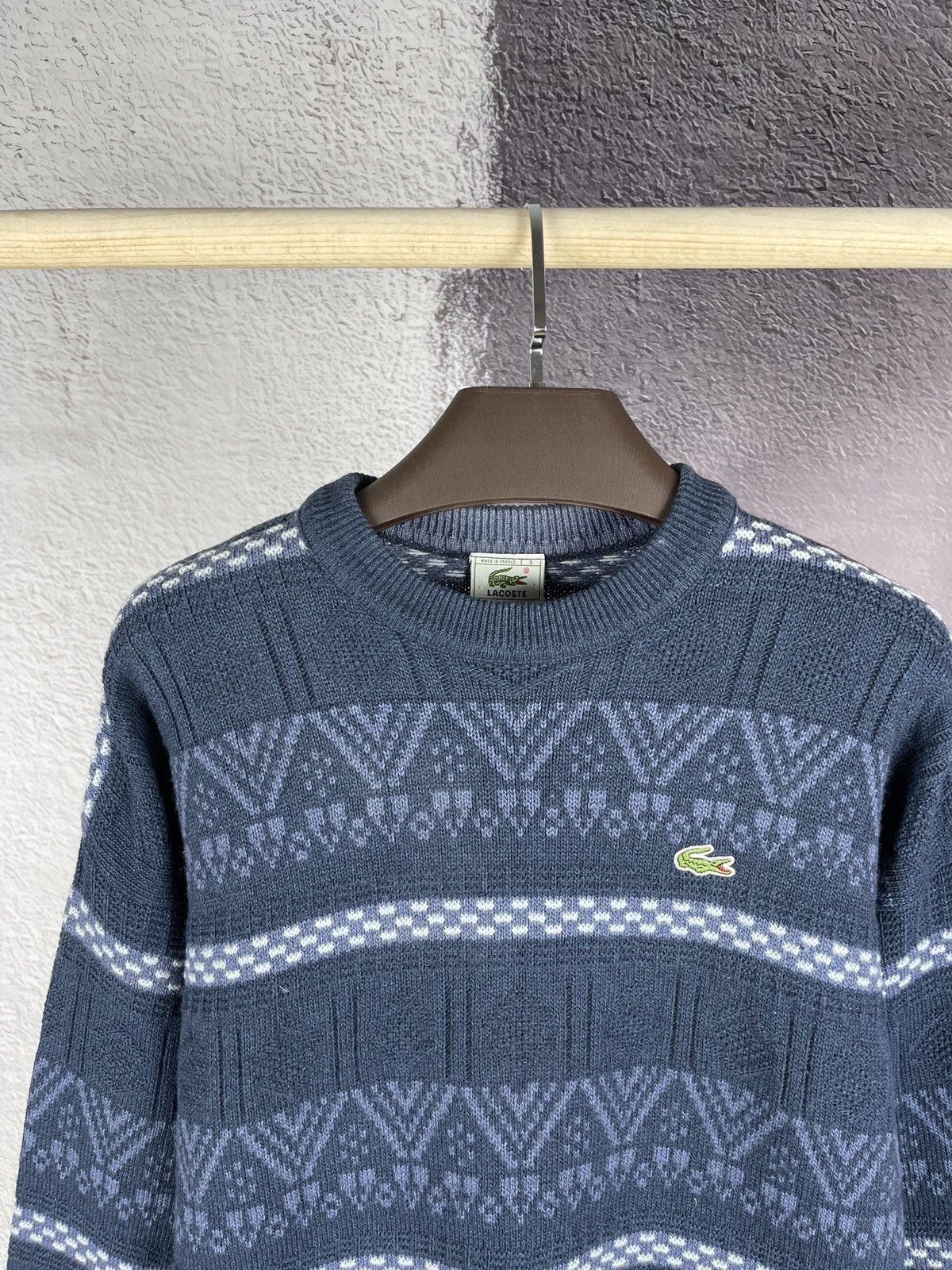 Lacoste Lacoste vintage coogi style made in France cable sweater Size US L / EU 52-54 / 3 - 3 Thumbnail
