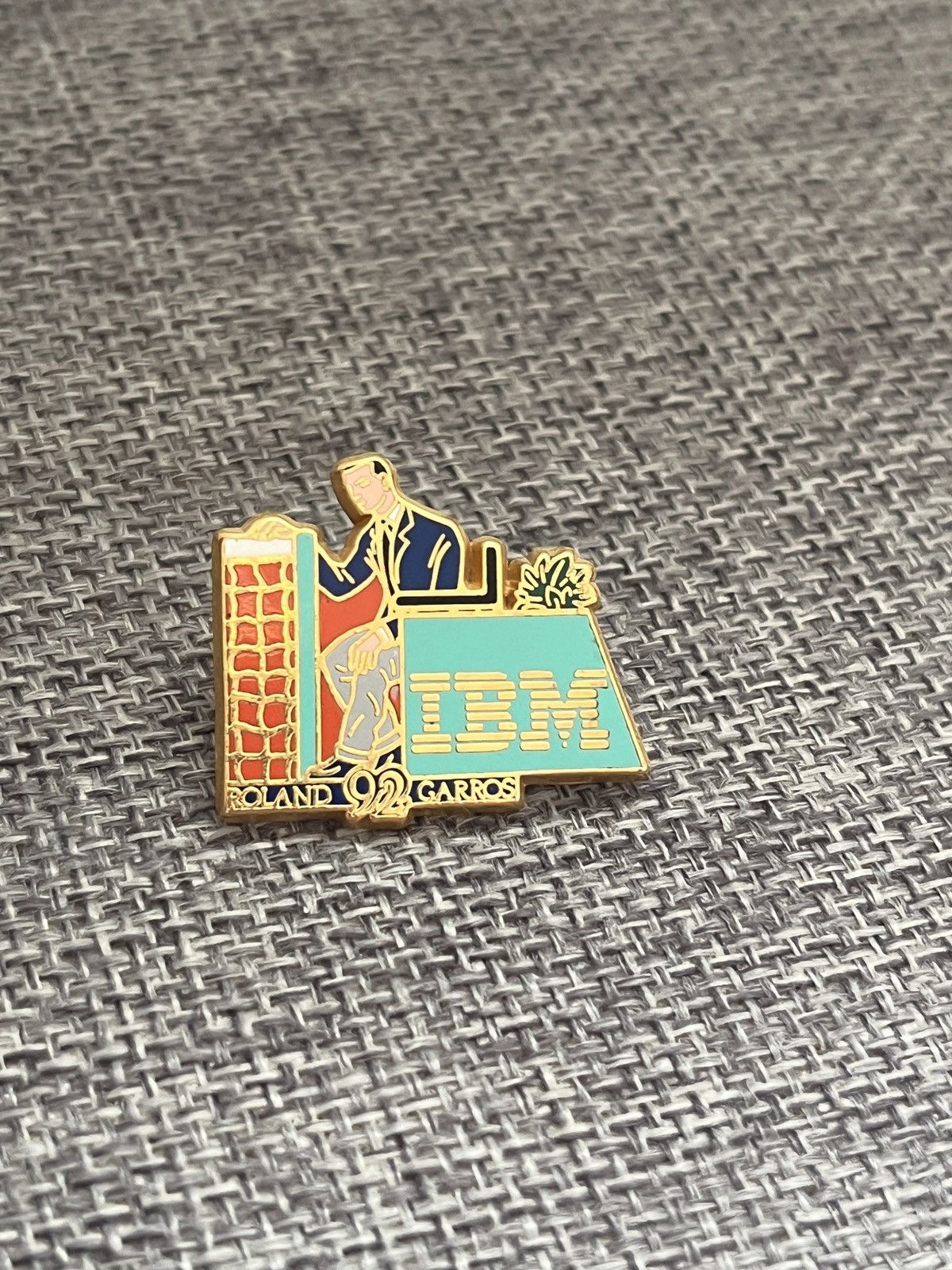 Jewelry Roland Garros 1992 x IBM vintage pin Size ONE SIZE - 1 Thumbnail