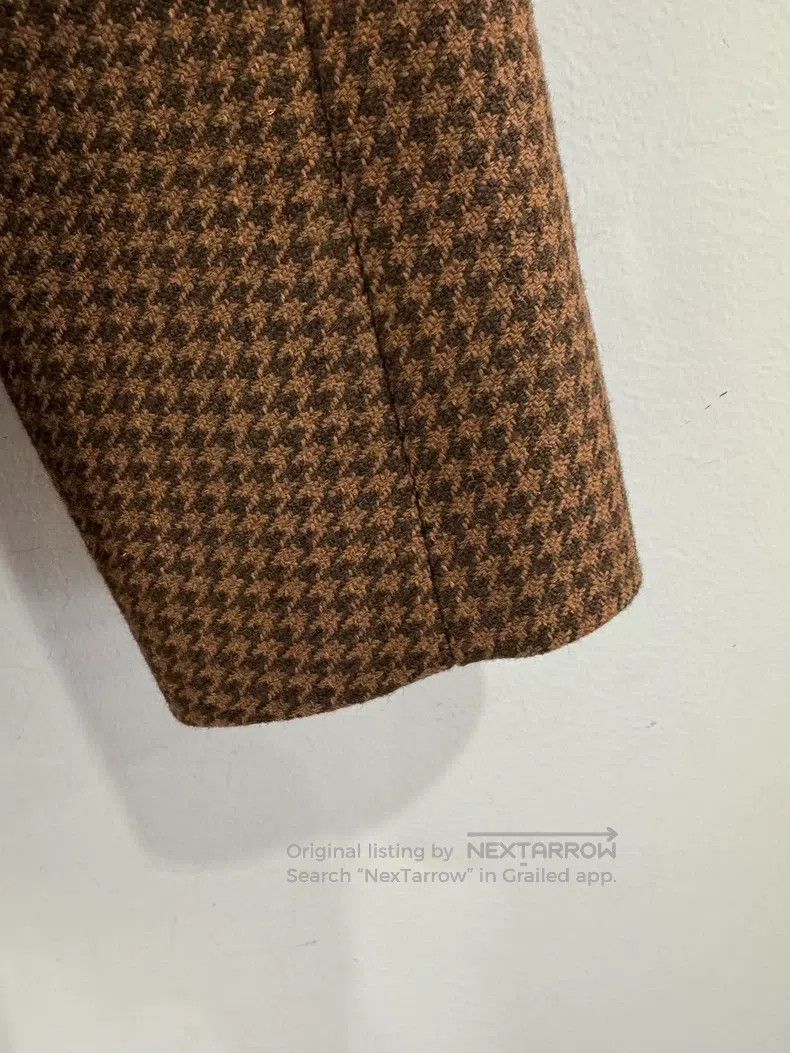 Balenciaga Balenciaga Brown Houndstooth Women's Wool Double Breasted Size XS / US 0-2 / IT 36-38 - 5 Thumbnail