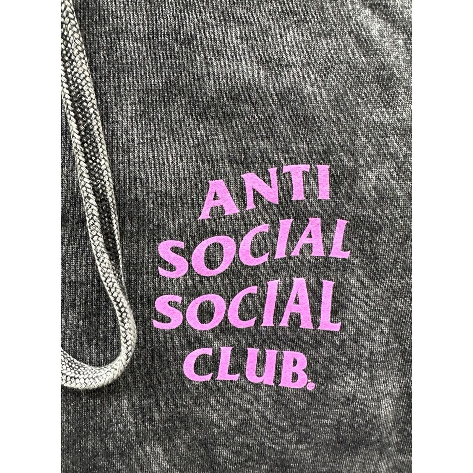 Anti Social Social Club VINTAGE? Anti Social Social Club Hoodie Men L Washed Black Pink Logo NEW Size US L / EU 52-54 / 3 - 4 Thumbnail
