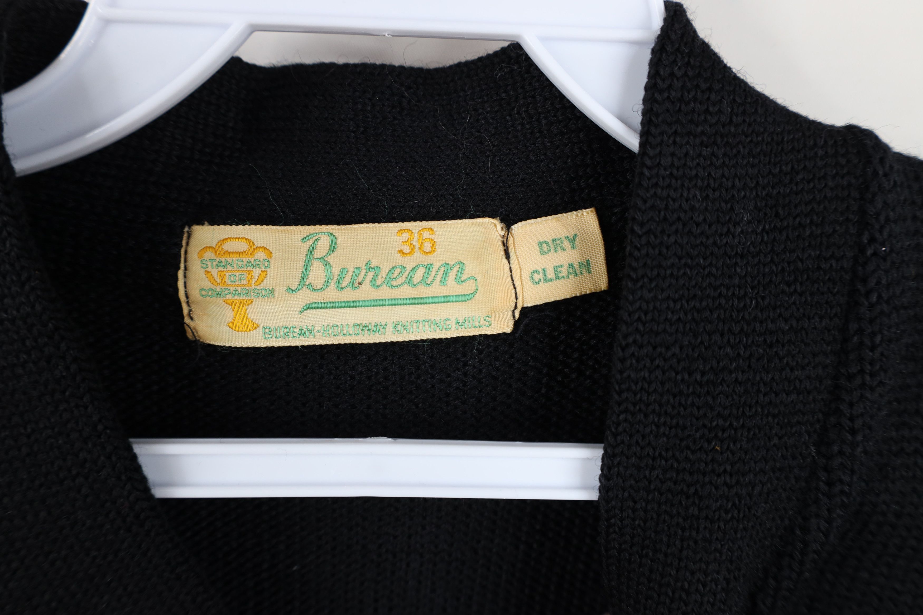 Vintage Vintage 50s 60s Streetwear Varsity Letterman Sweater Black Size XS / US 0-2 / IT 36-38 - 10 Thumbnail