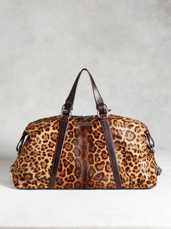 John Varvatos Leopard duffle Size ONE SIZE - 2 Thumbnail