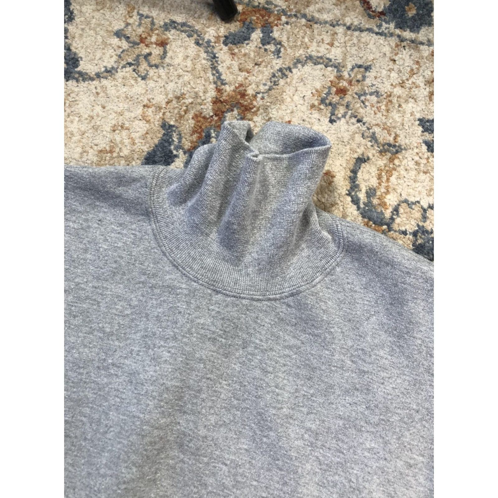Jerzees VINTAGE Jerzees Sweatshirt Mens Large Gray Mock Neck Fleece Blank USA 90s Mens L Gray Sweatshirt Blank Size US L / EU 52-54 / 3 - 6 Thumbnail