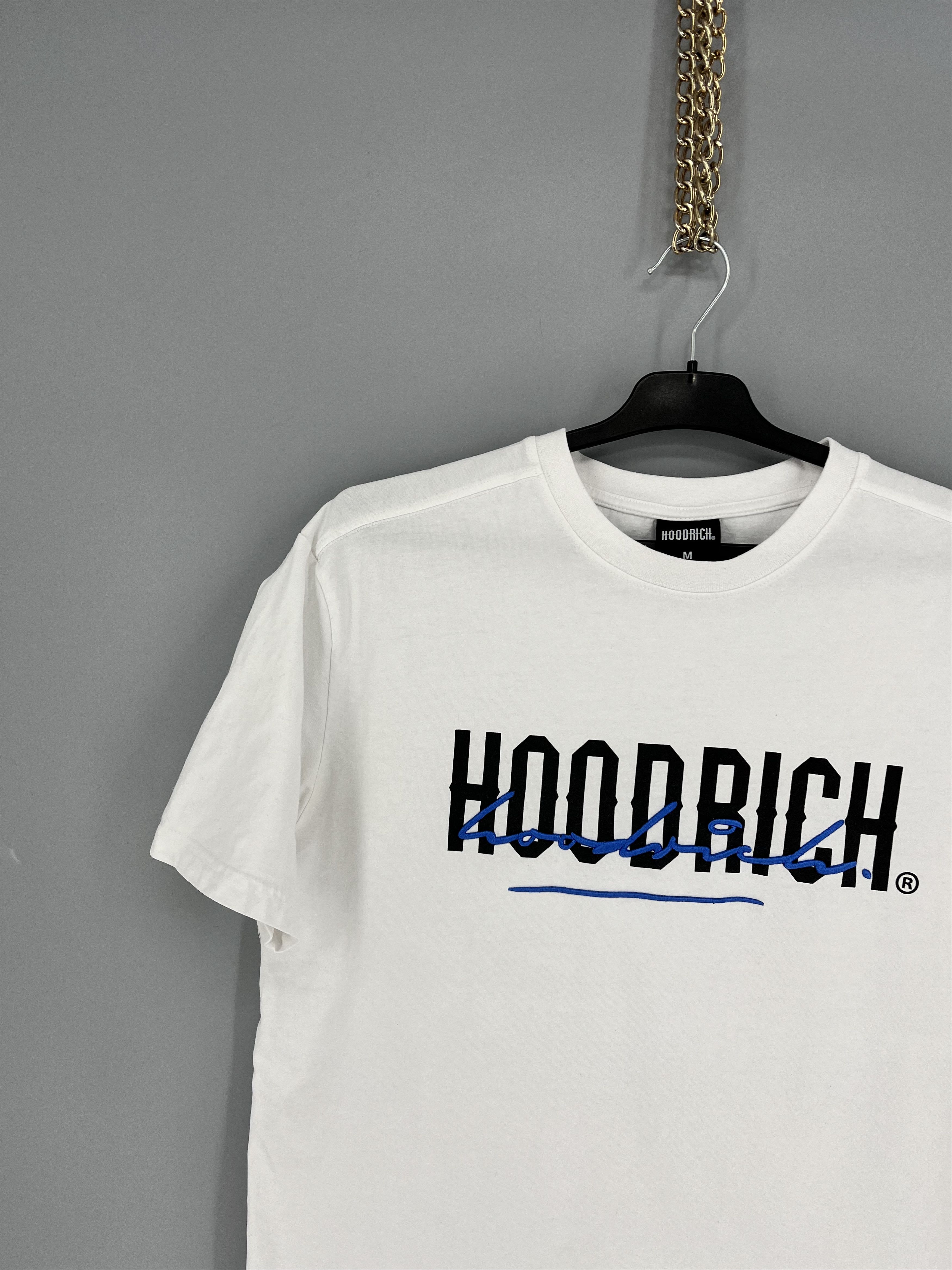 Vintage Hype Hoodrich Big Logo Drill Y2K Streetwear White Tee Size US M / EU 48-50 / 2 - 4 Thumbnail