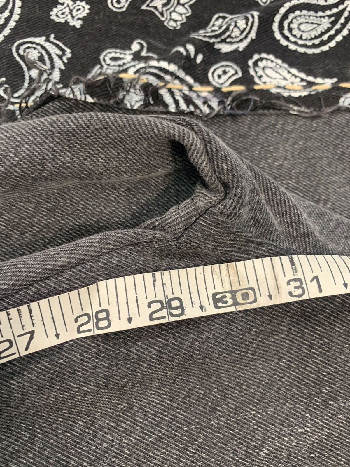 Levi's upcycled bandana patch baggy fit denim Size US 30 / EU 46 - 15 Thumbnail