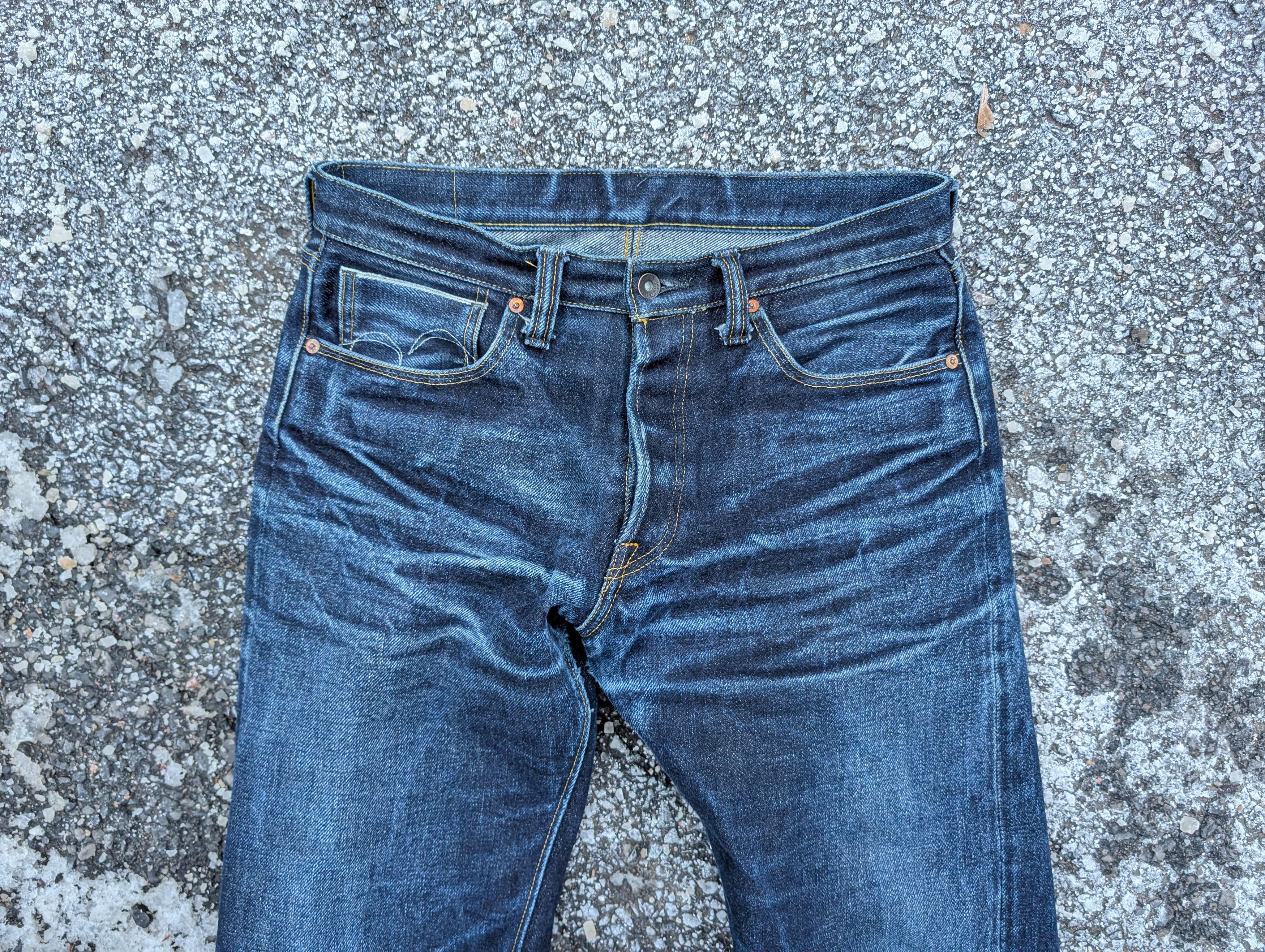 Samurai Jeans Samurai S3000VX 25Oz Selvedge Straight Cut Benkei Size US 33 - 2 Thumbnail