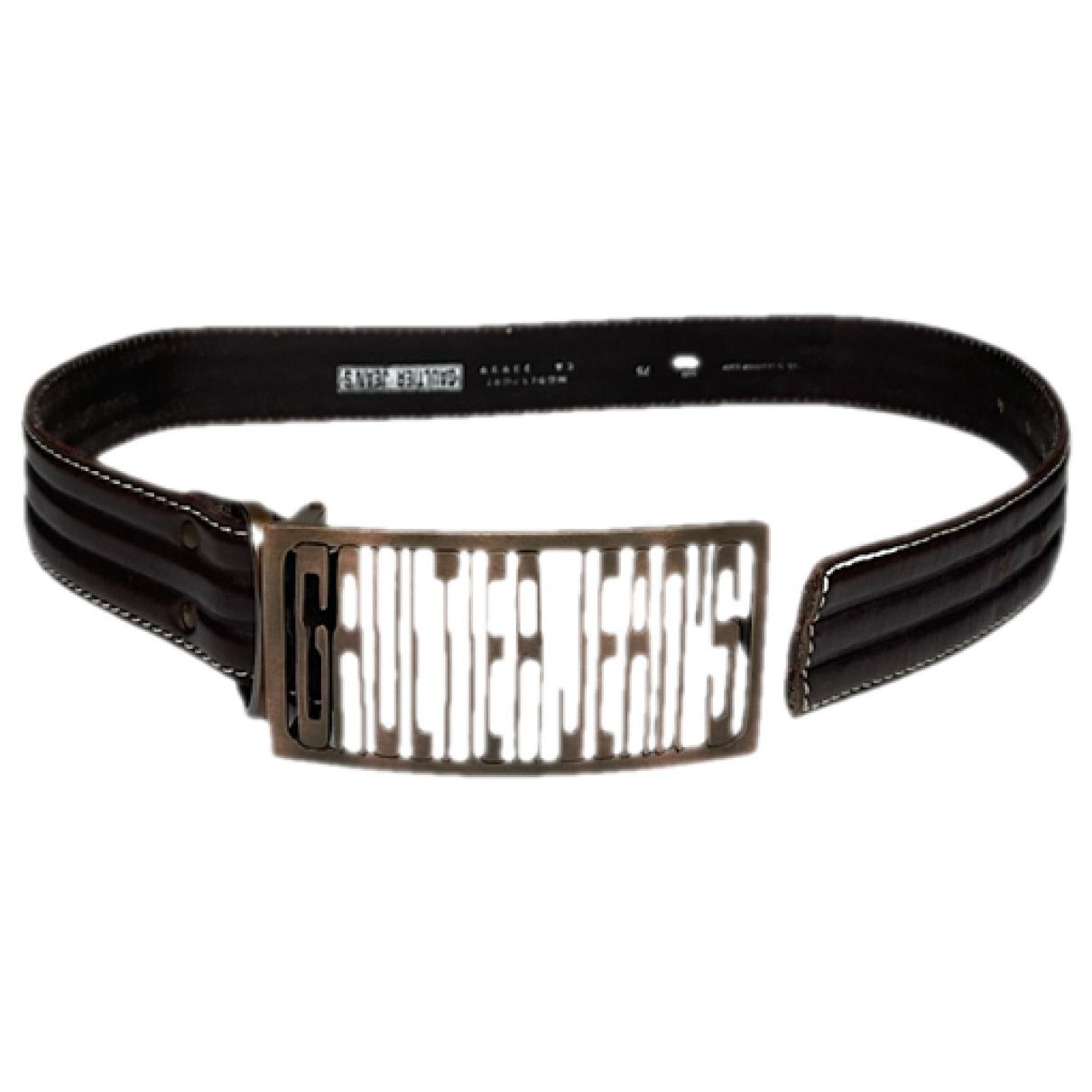 Jean Paul Gaultier Brown Leather Belt Size ONE SIZE - 1 Thumbnail