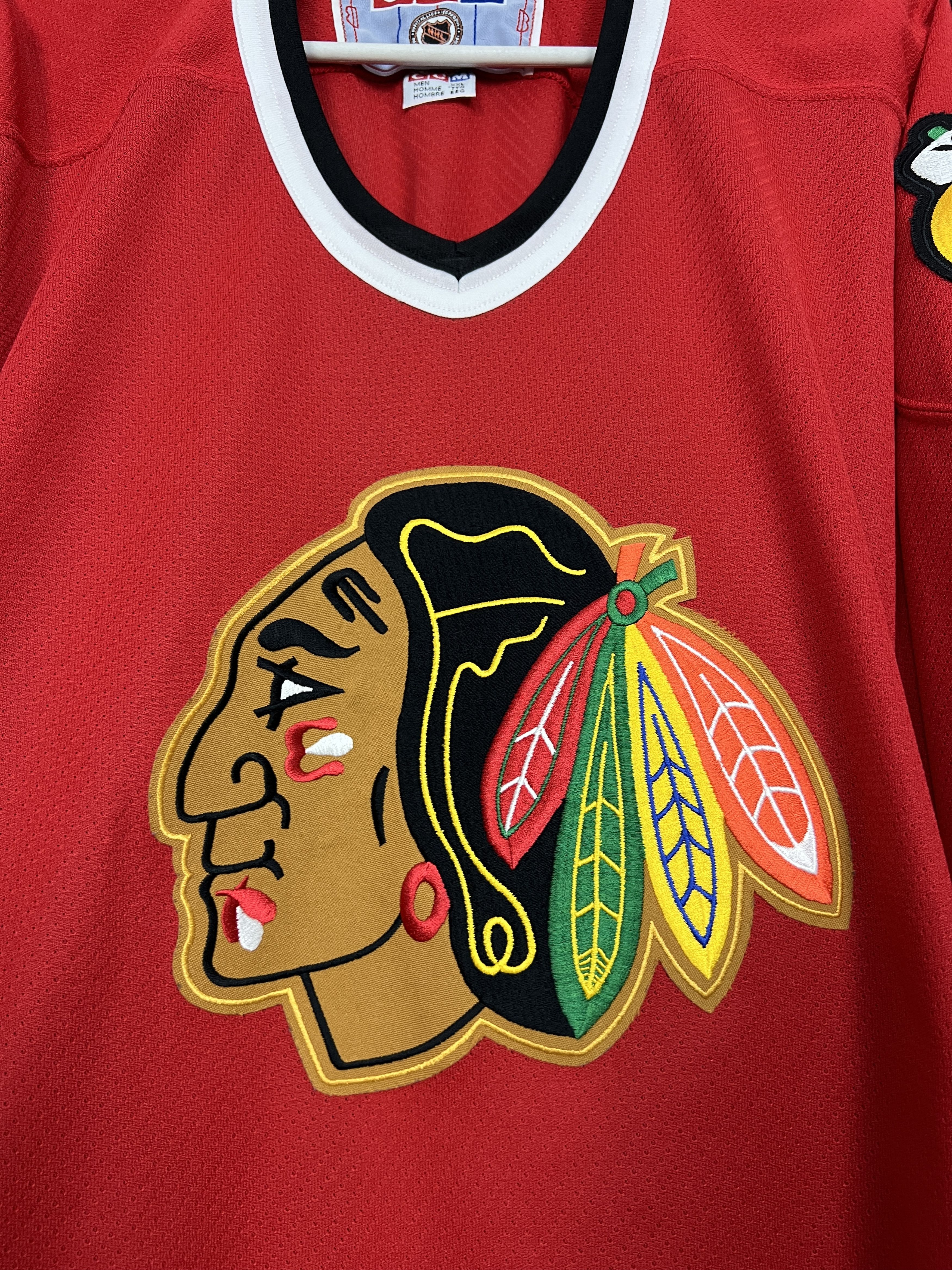 Ccm Vintage 90's NHL Chicago Blackhawks CCM Hockey Jersey Red Size US XXL / EU 58 / 5 - 3 Thumbnail